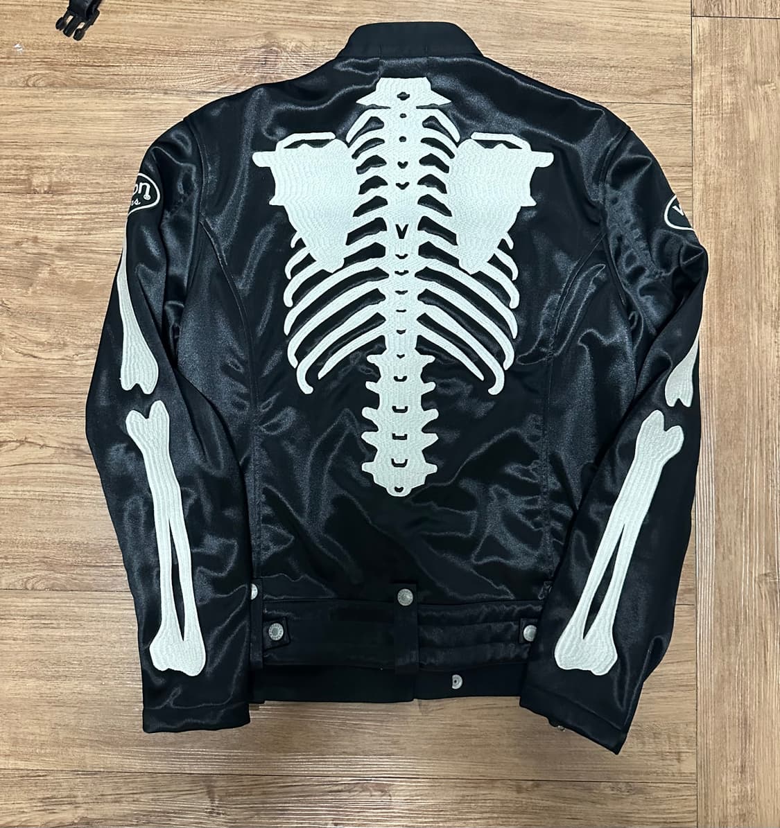 밴슨 본 라이더 자켓 블랙 화이트 XL 상품이미지3