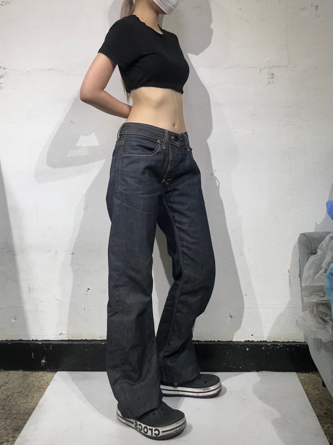 디젤 중청 아디다스 콜라보 데님 팬츠  상품이미지1