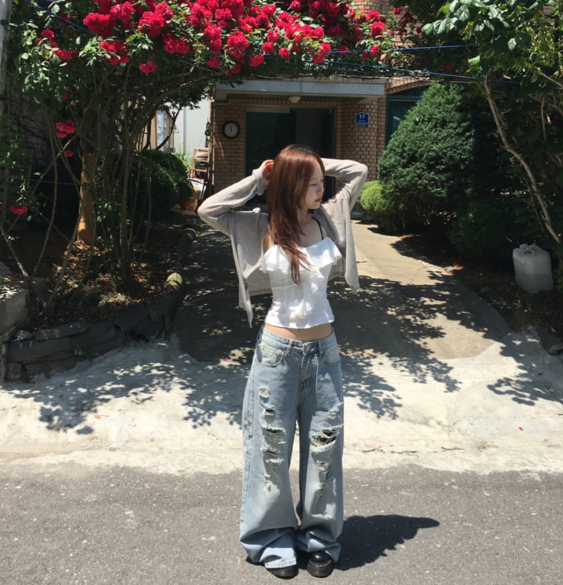 아워캐비넷 fight damage pants S 상품이미지2