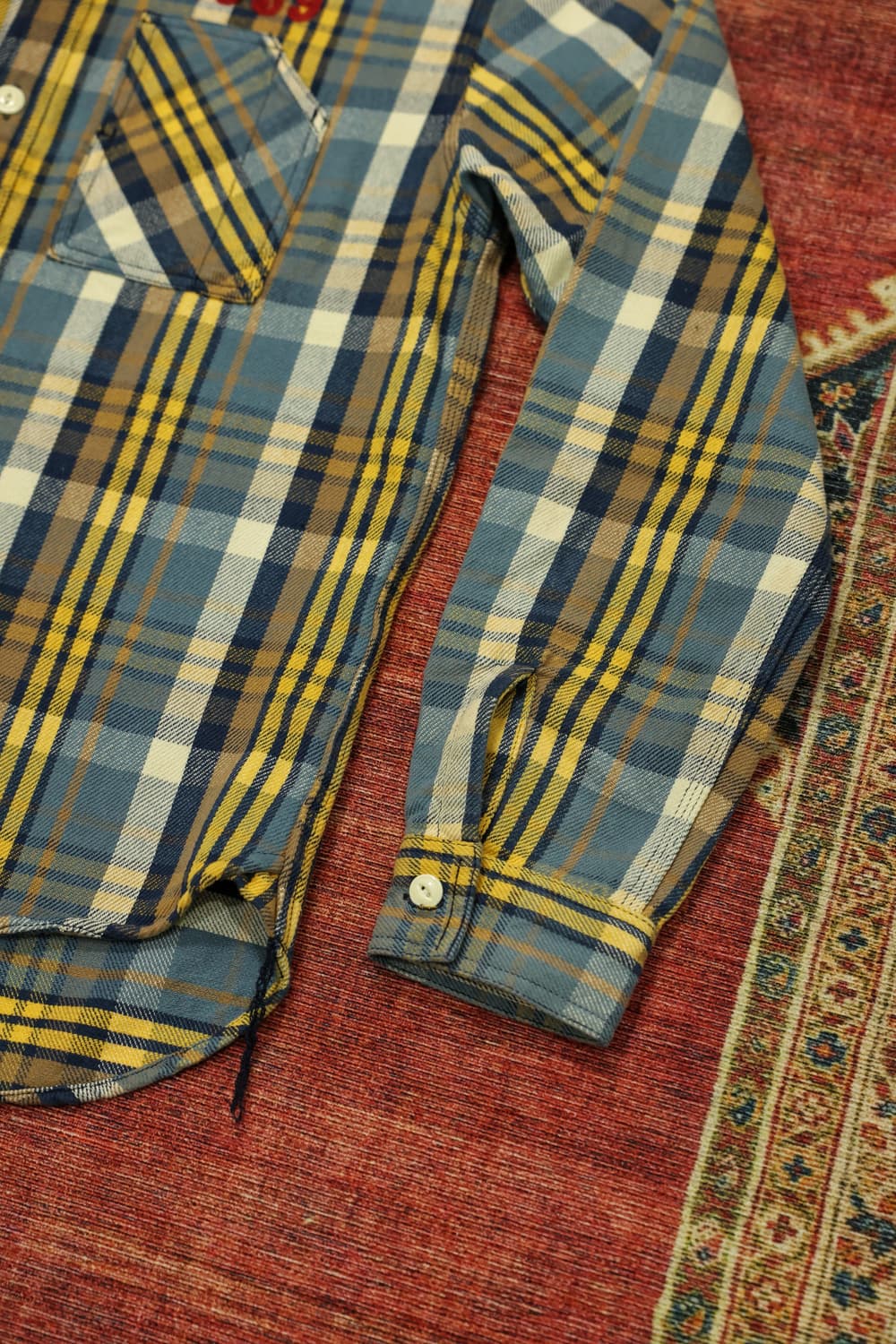 휴스턴 자수 체크 워크셔츠 판매 상품이미지3