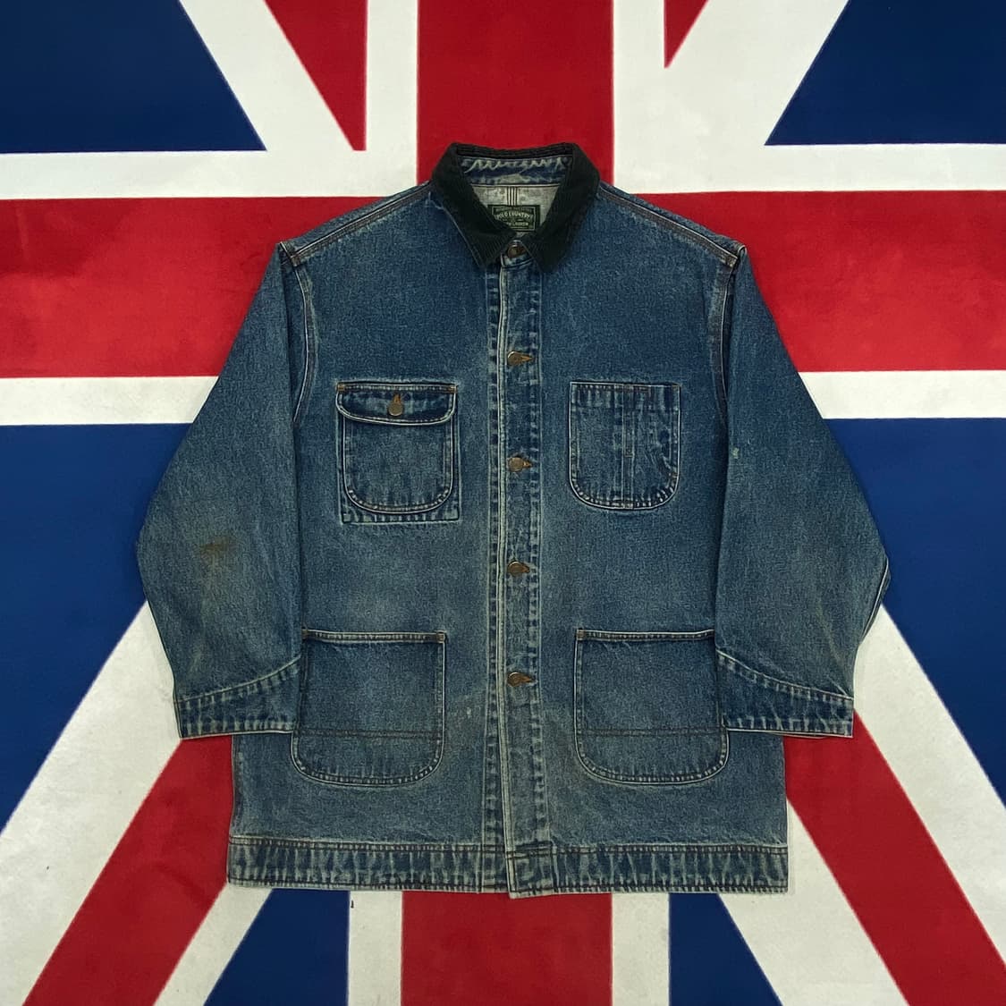 90s 폴로컨트리 데님 워크자켓 M 실측 L-XL  상품이미지1