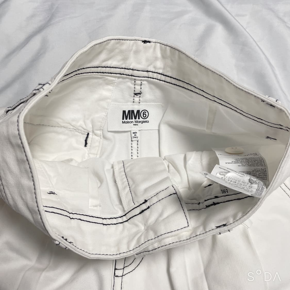 마르지엘라 화이트 스티치 팬츠 상품이미지6