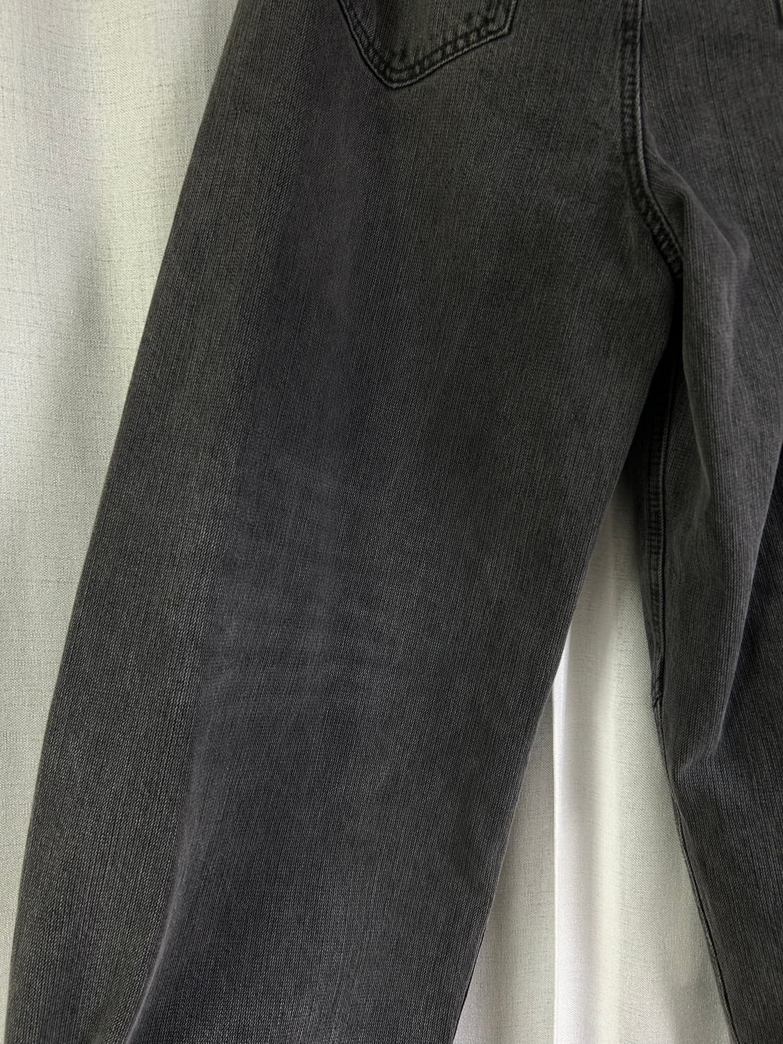 체인트윌 벌룬핏 데님 팬츠 WASHED BLACK L사이즈 상품이미지7