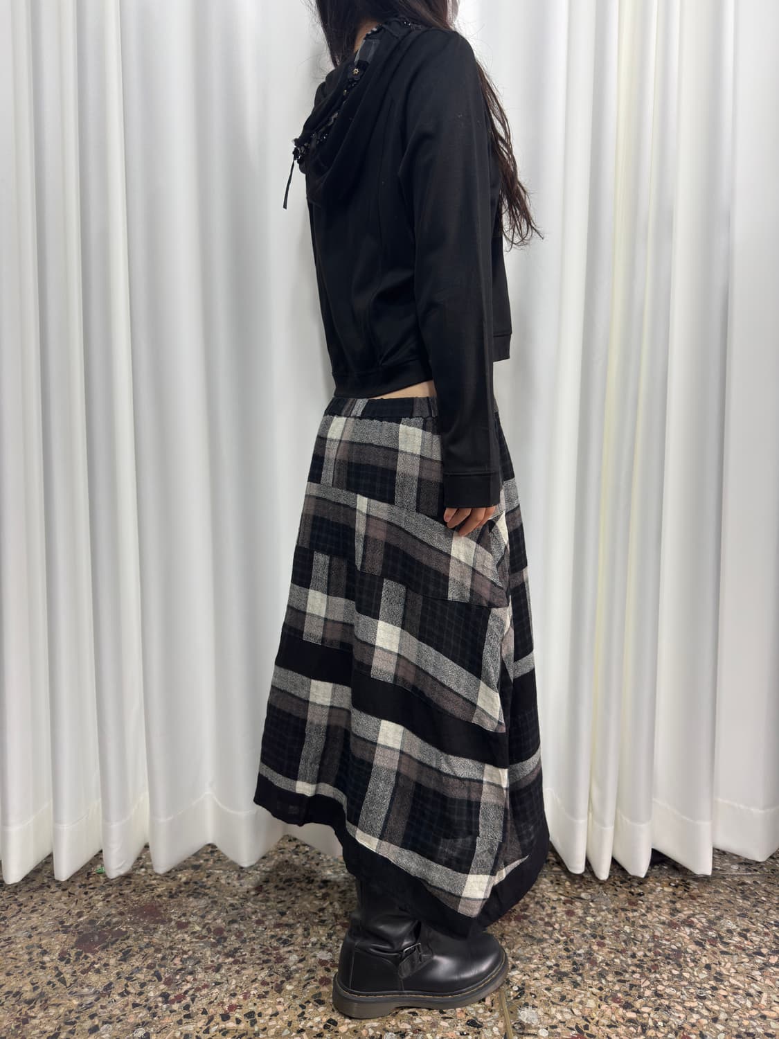 puff check skirt 상품이미지7