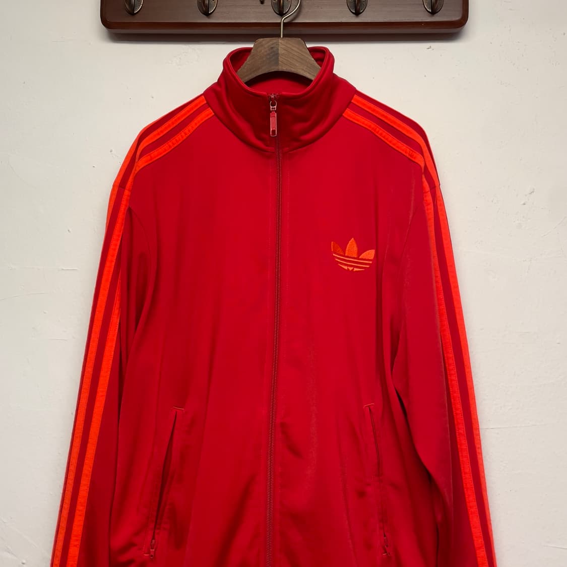 아디다스 파이어버드 형광 레드 져지 자켓  상품이미지3