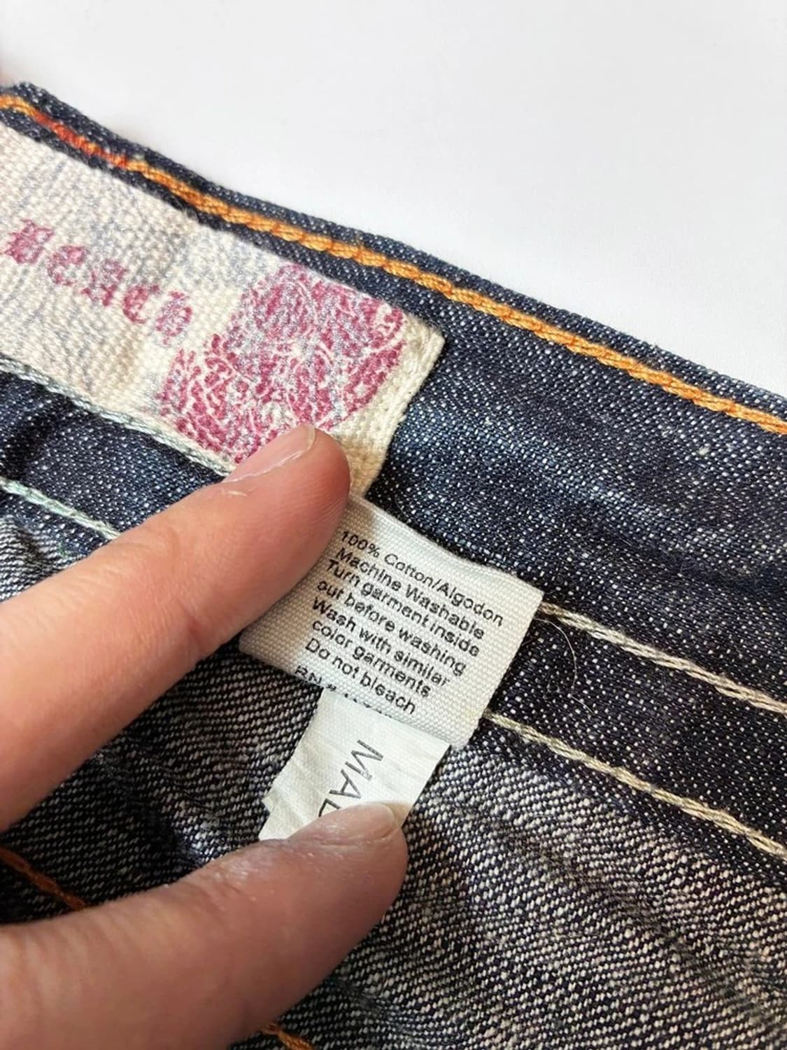 라구나비치 00'sY2K 펑크데드스탁 스티치자수데님팬츠PN88308830 상품이미지10