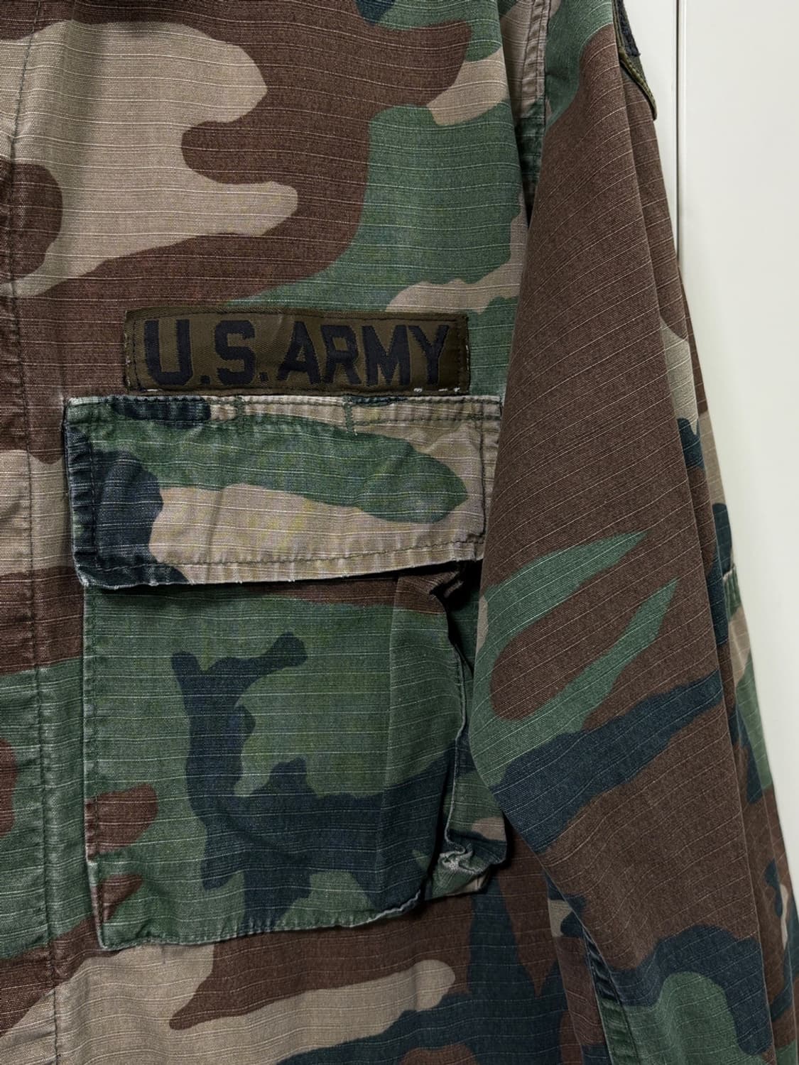 미군 빈티지 우드랜드 카모 BDU 자켓 상품이미지3