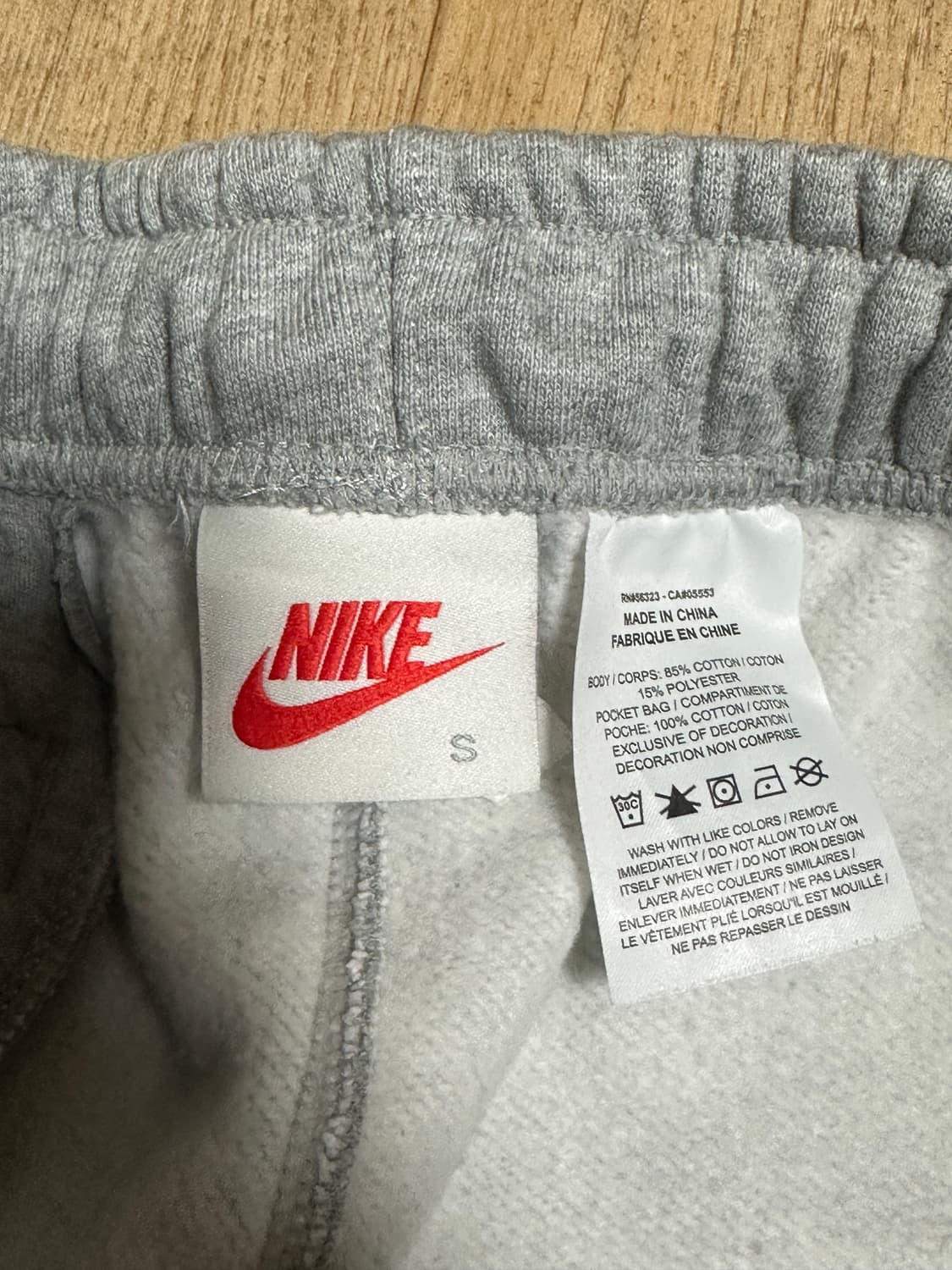 (S) 나이키 스투시 NRG ZR 플리스 팬츠 헤더 그레이 US/EU 버 상품이미지3