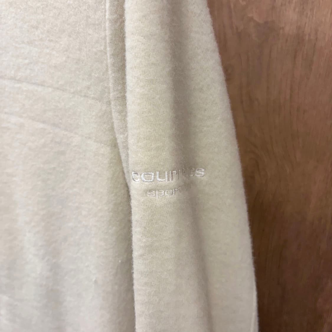 꾸레쥬 후드 코트 버튼 스트랩 웰트 포켓 디테일 레귤러핏 아이보리 상품이미지6