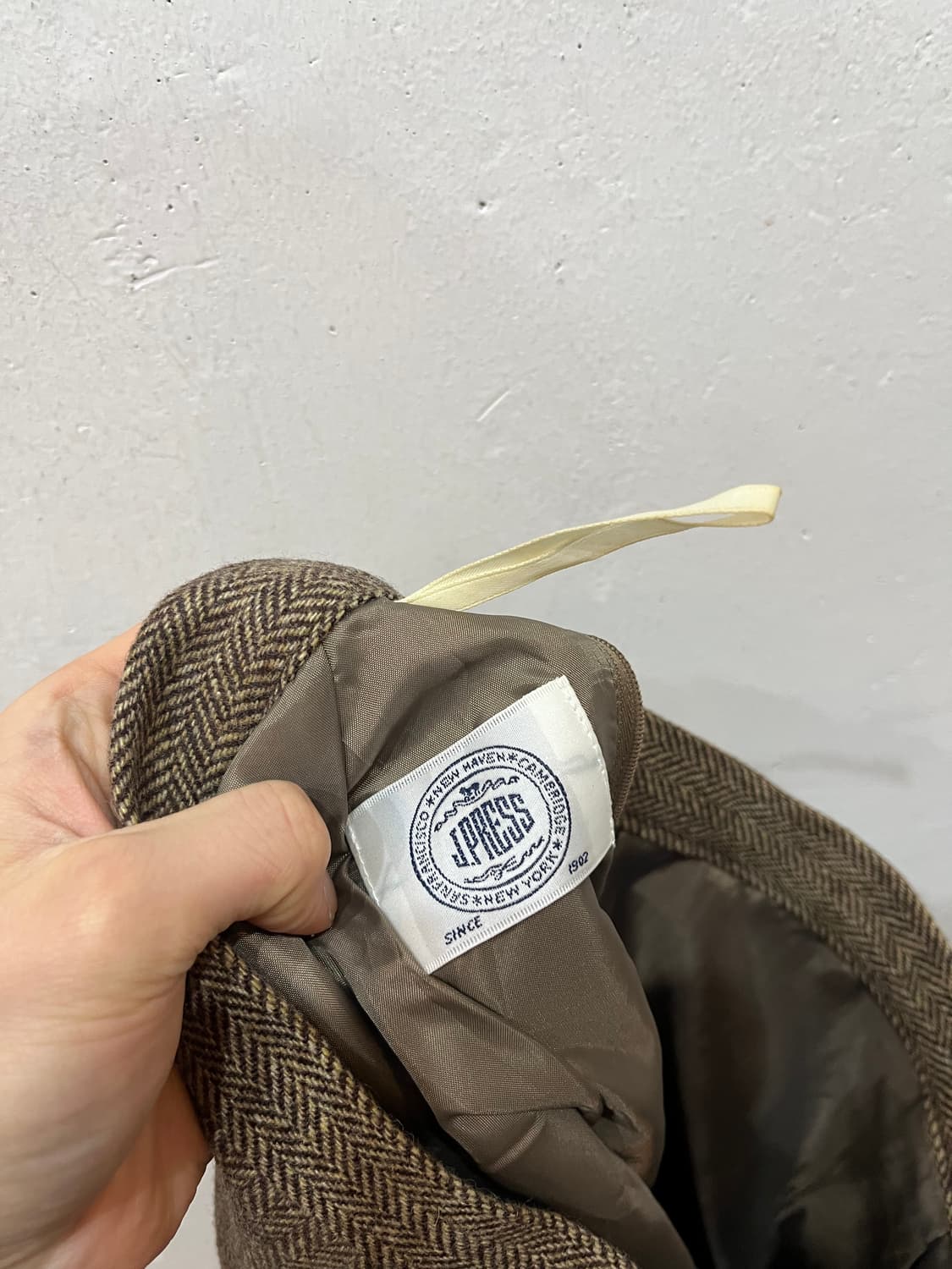 J PRESS 제이프레스 퓨어울 헤링본 스커트 치마 Made JPN 상품이미지2