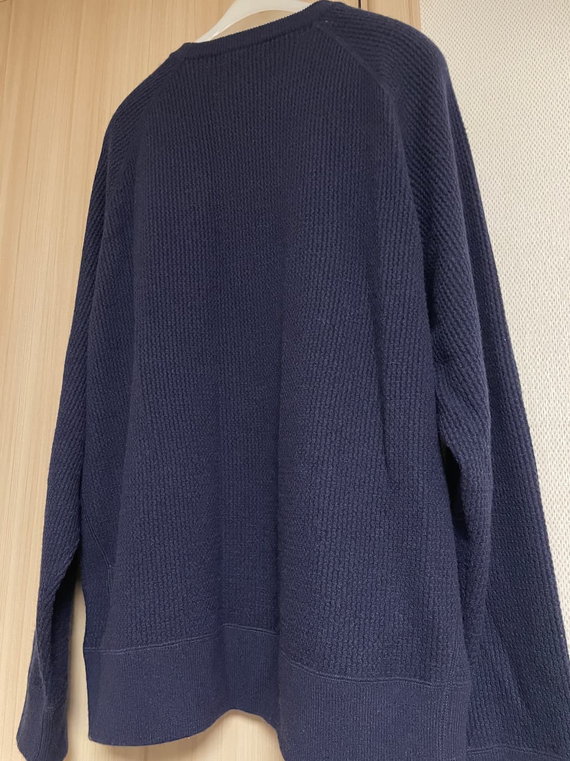 Bodhi graphpaper 캐시미어 와플 스웨터 네이비 상품이미지5