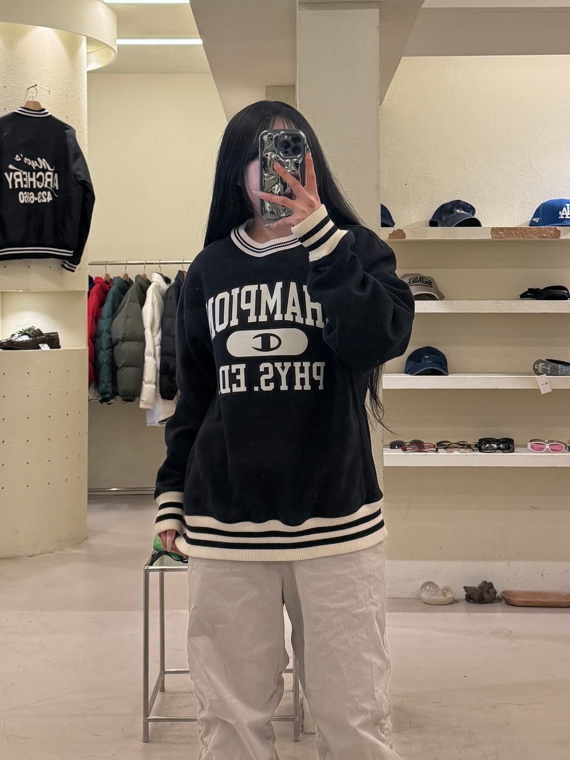 챔피온 리버스위브 PHYS.ED 맨투맨 U1048 상품이미지1