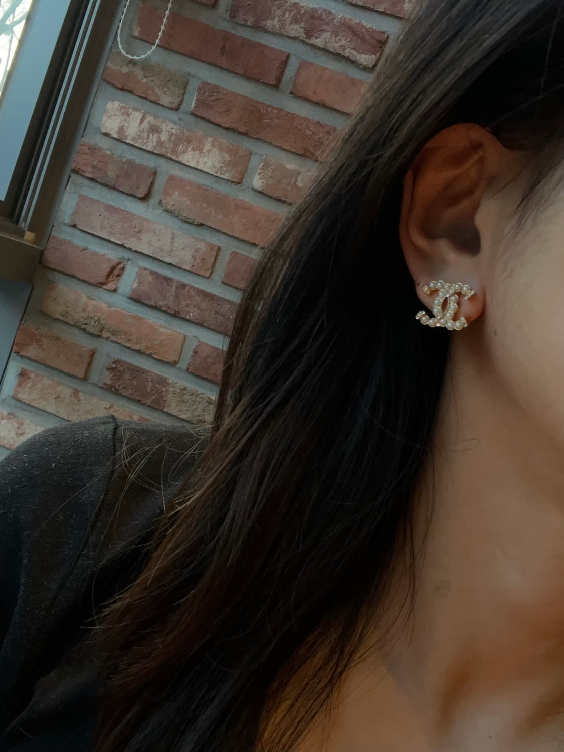 샤넬 정품 CC 업사이클링 클래식 펄 진주 귀걸이 상품이미지6