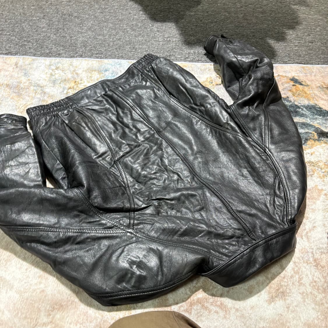 빈티지 양가죽 레더 봄버자켓 상품이미지8