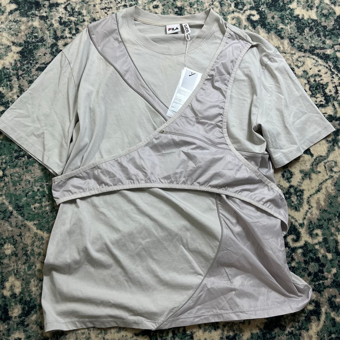 휠라(FILA)x오호스(OJOS) 레이어드 반팔 티셔츠 상품이미지1