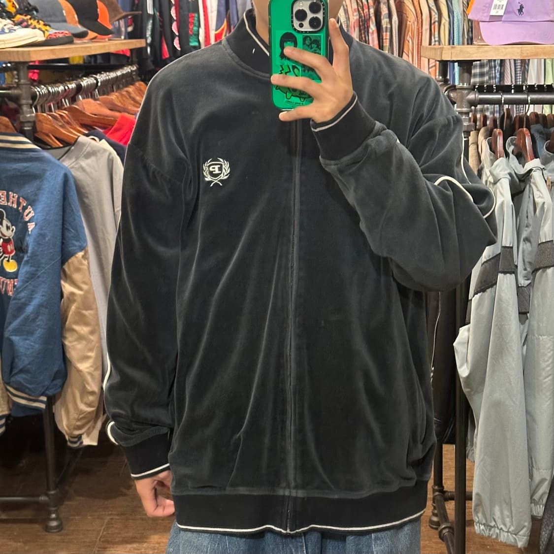 [HI] 빈티지 플리스 블랙 상품이미지1