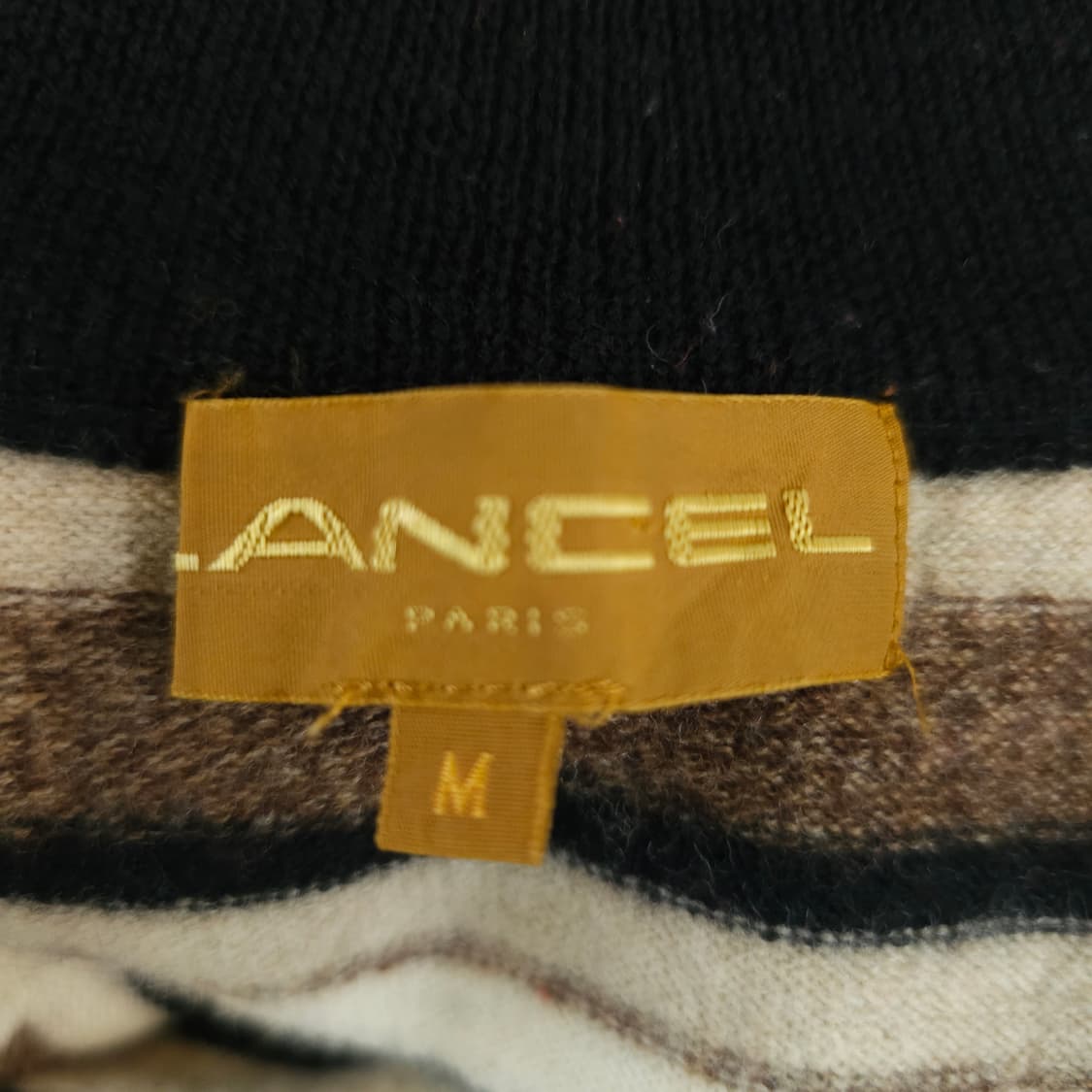 LANCEL 울 100% 스트라이프 하이넥 니트 상품이미지8