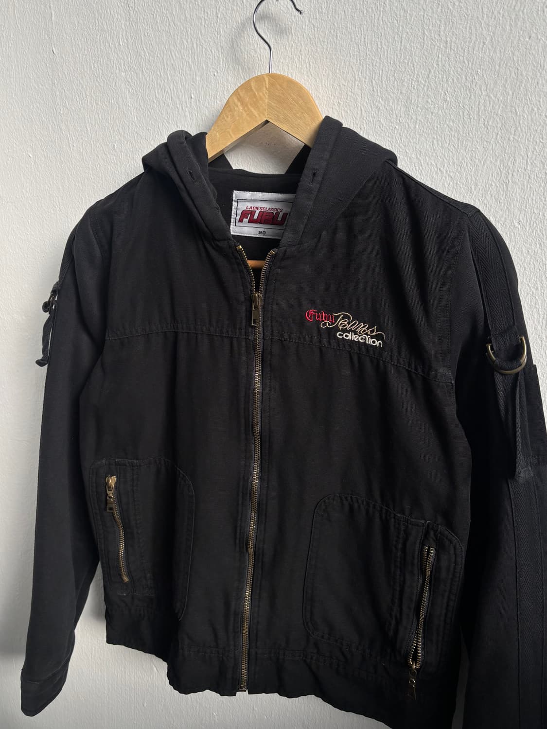 Fubu Black Hood Zip-Up Jacket 상품이미지2