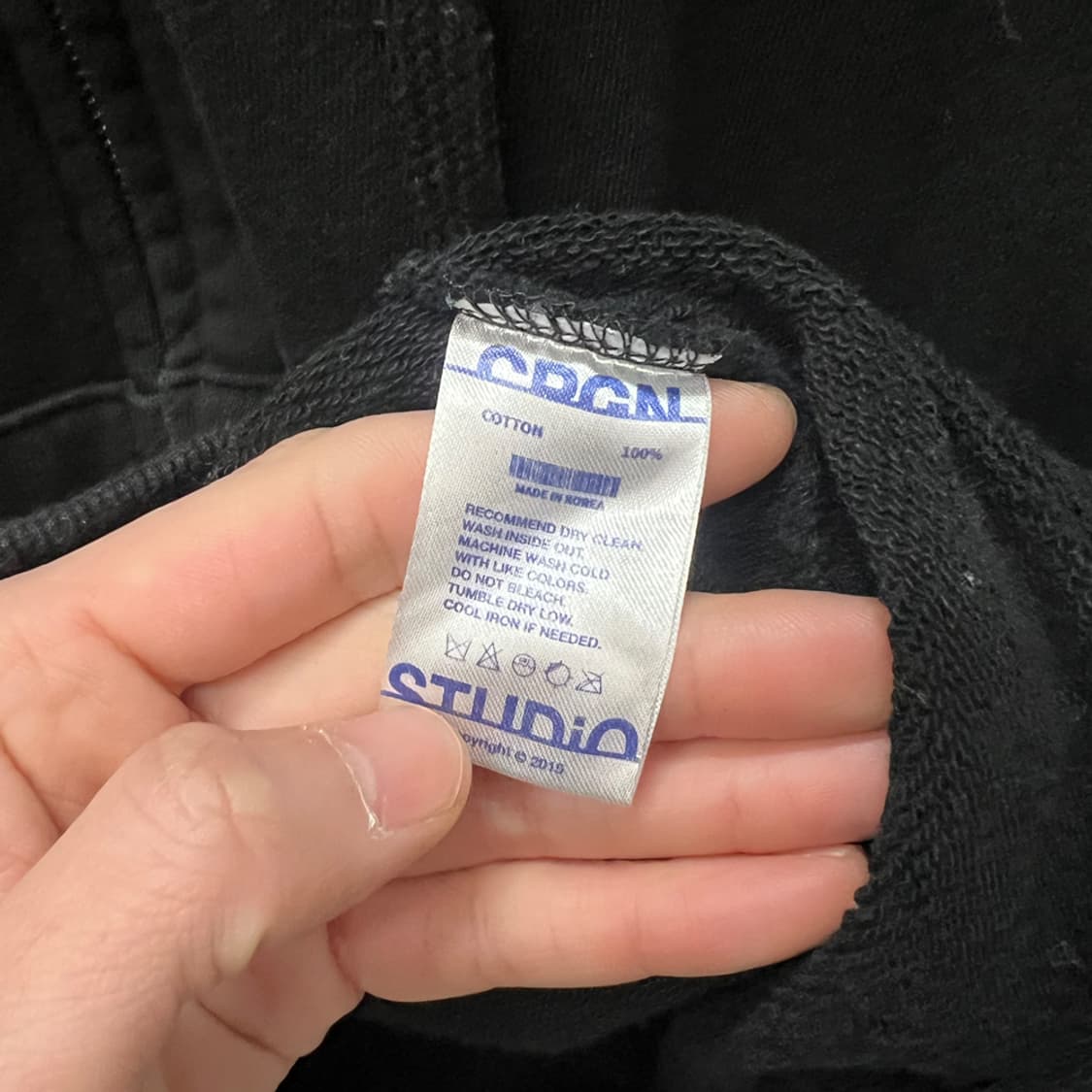 꼼파뇨 EaRth COMME 자수 후드 집업 L 상품이미지5