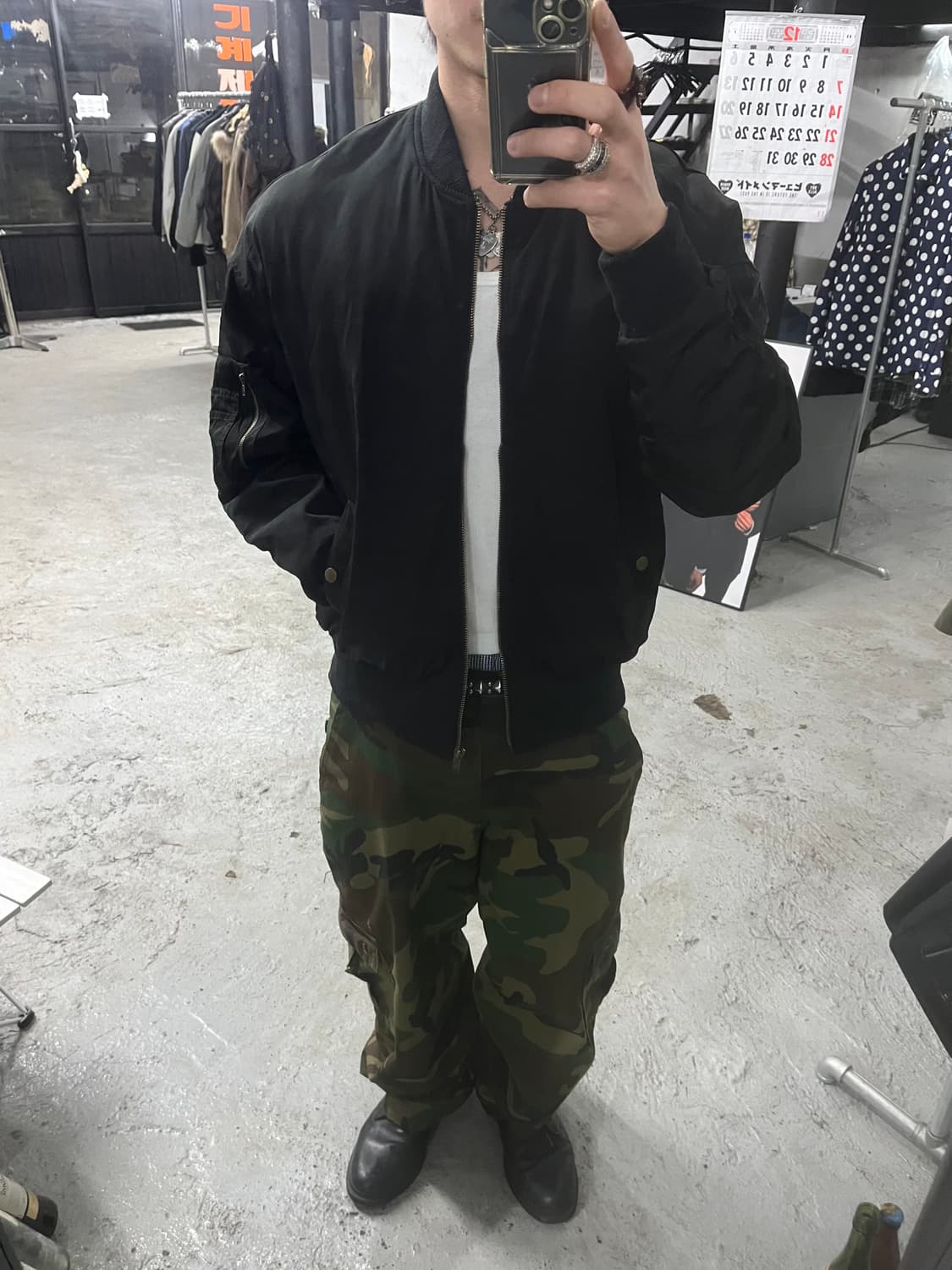 vtg ma-1 bomber jacket 상품이미지2