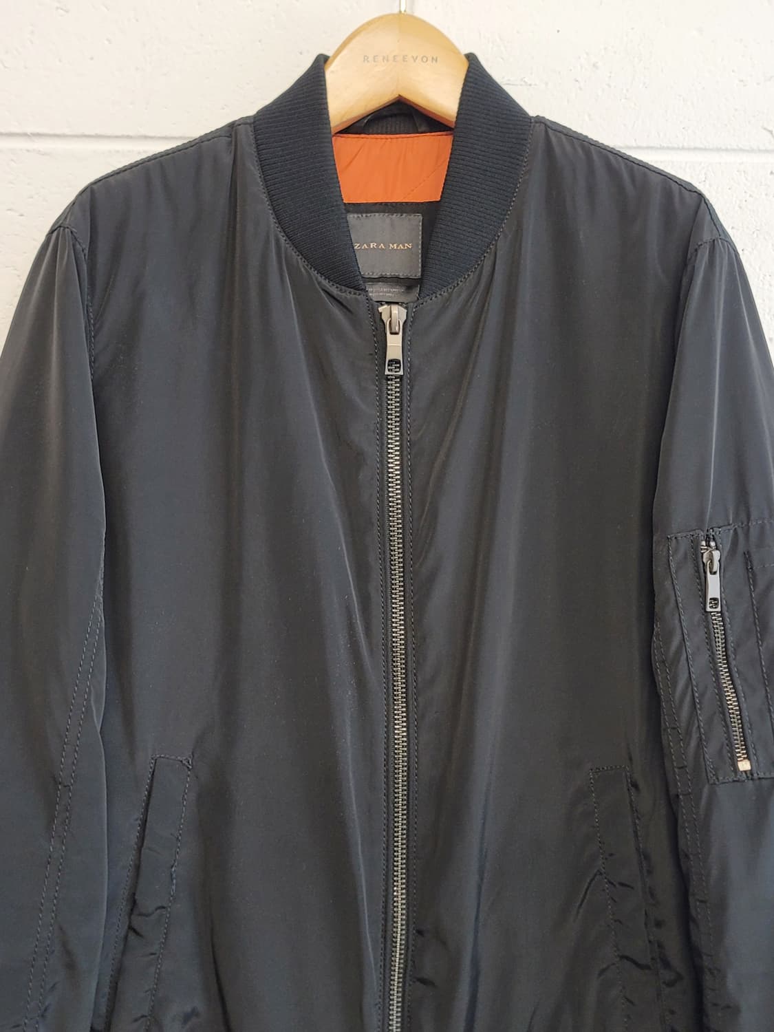 자라(ZARA MAN) MA-1 항공점퍼(블루종점퍼) 판매 상품이미지3