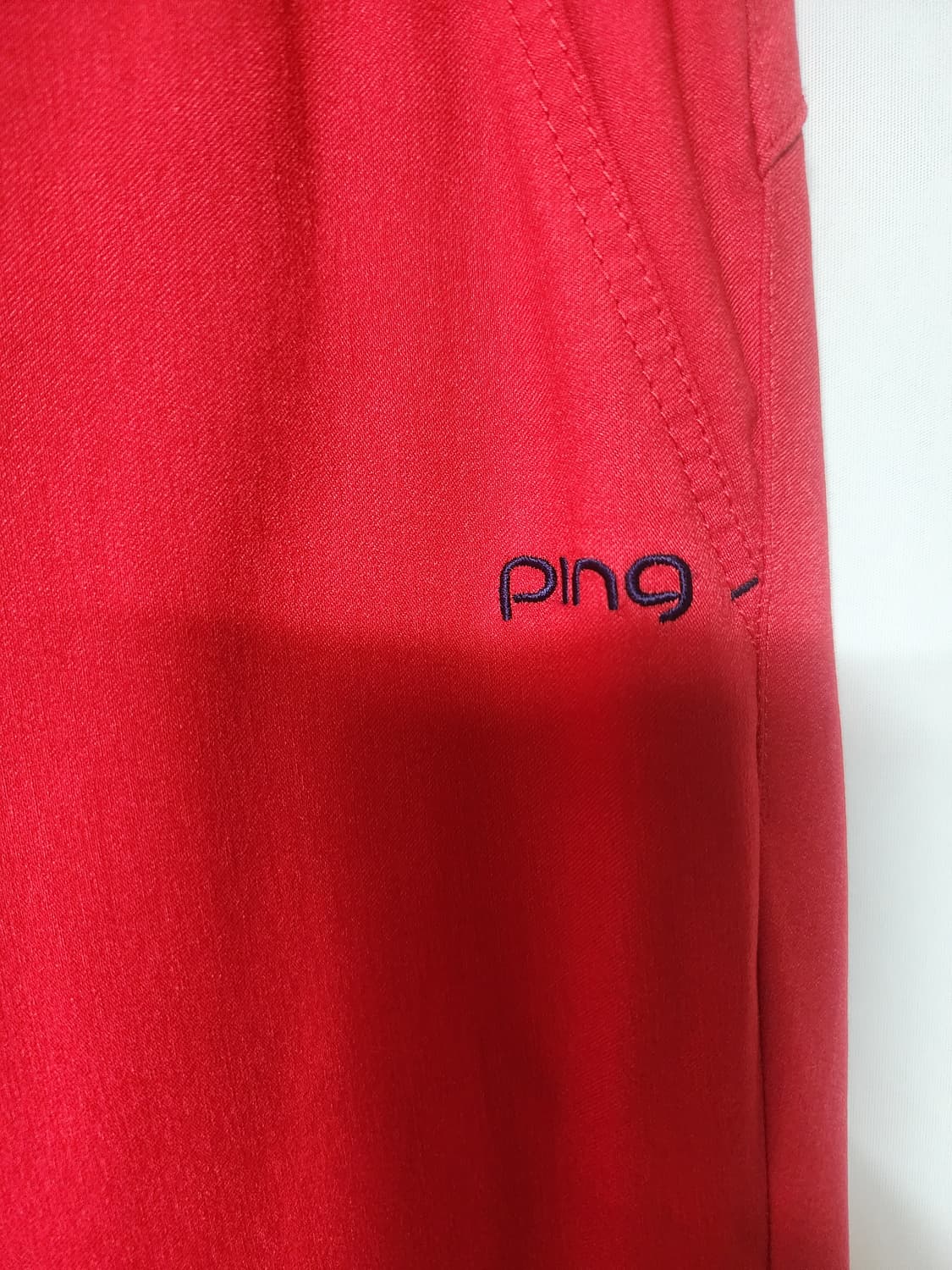 PING 여성 골프 바지 레드 상품이미지2