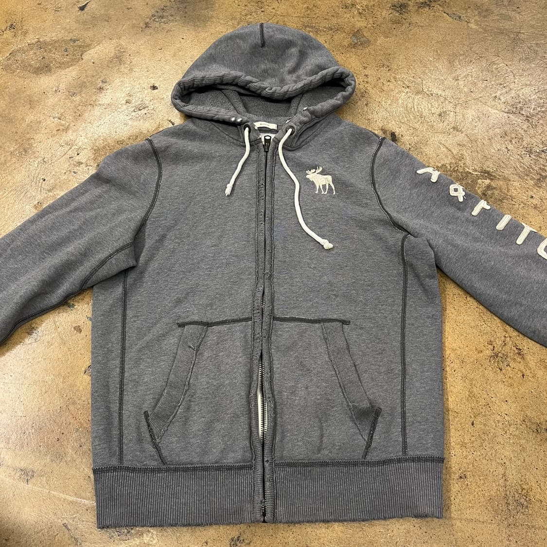 아베크롬비 그레이 후드집업 상품이미지3