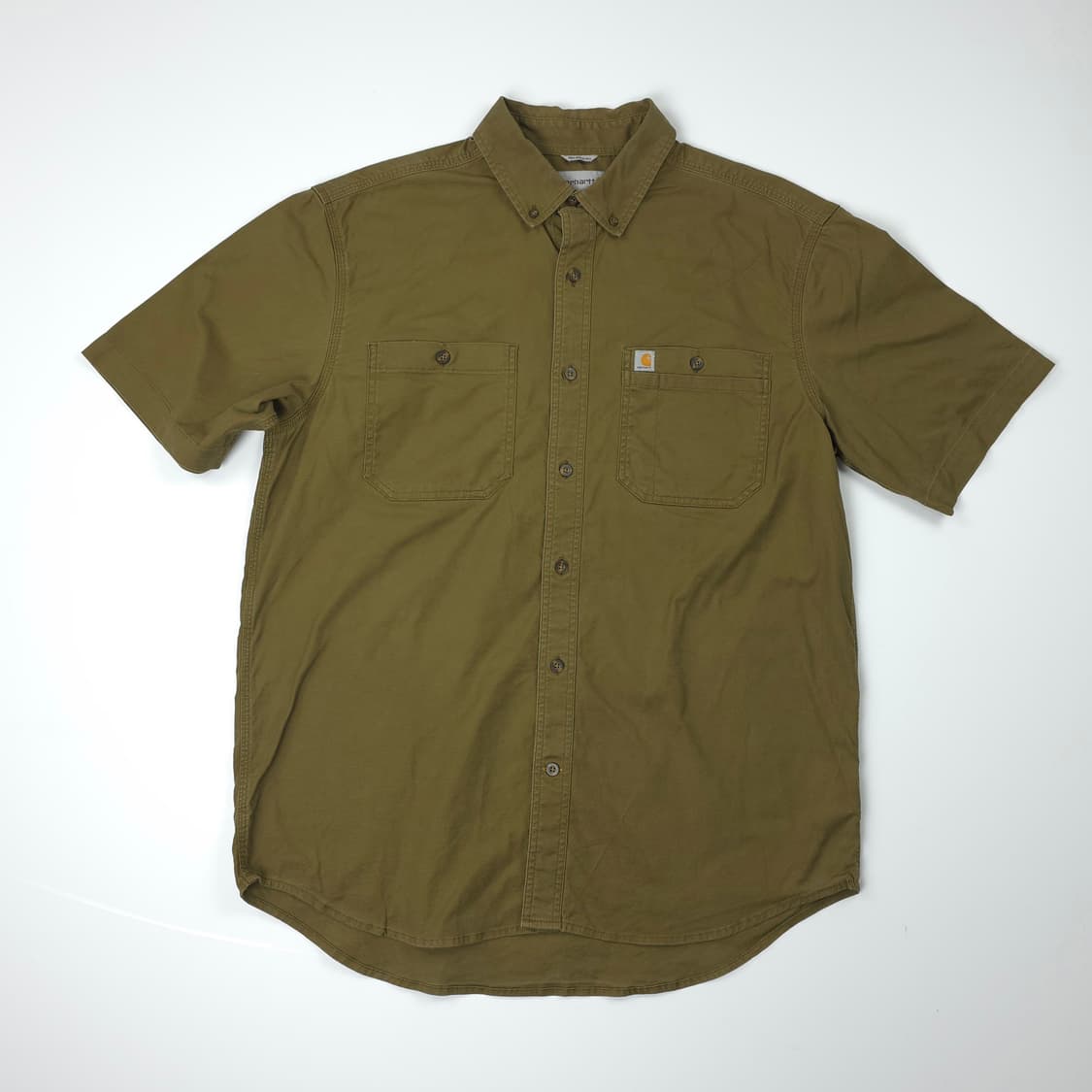 칼하트 릴렉스드핏 반팔 워크셔츠 브라운 (L) 상품이미지1
