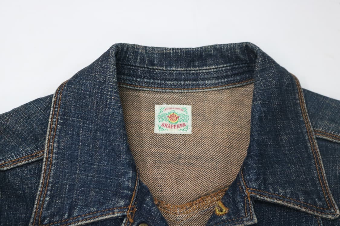 BRAPPERS 브라퍼즈 빈티지 워싱 데님 트러커 자켓 (M) 상품이미지4