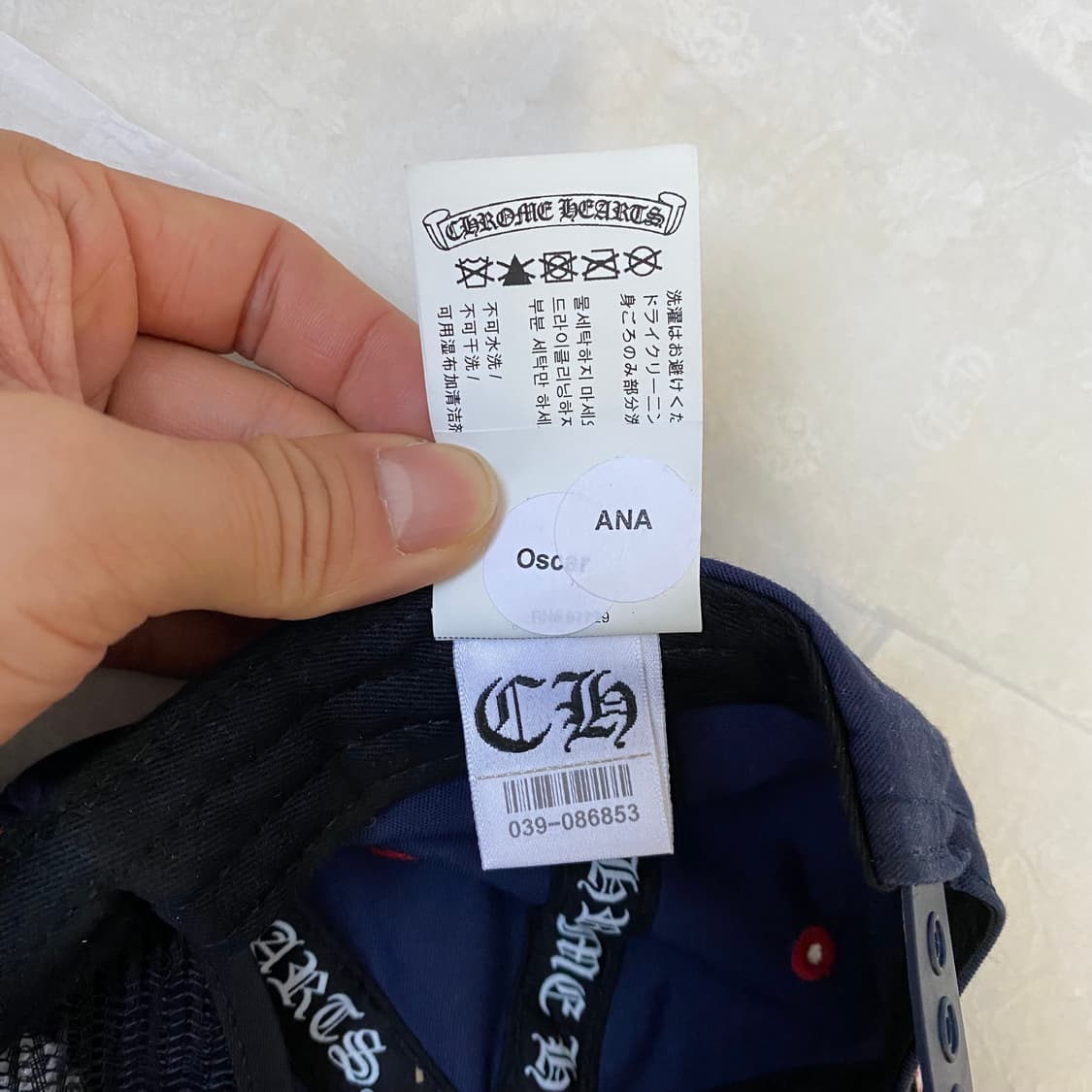 [Free] 크롬하츠 가스스테이션 모자 캡 네이비 상품이미지9