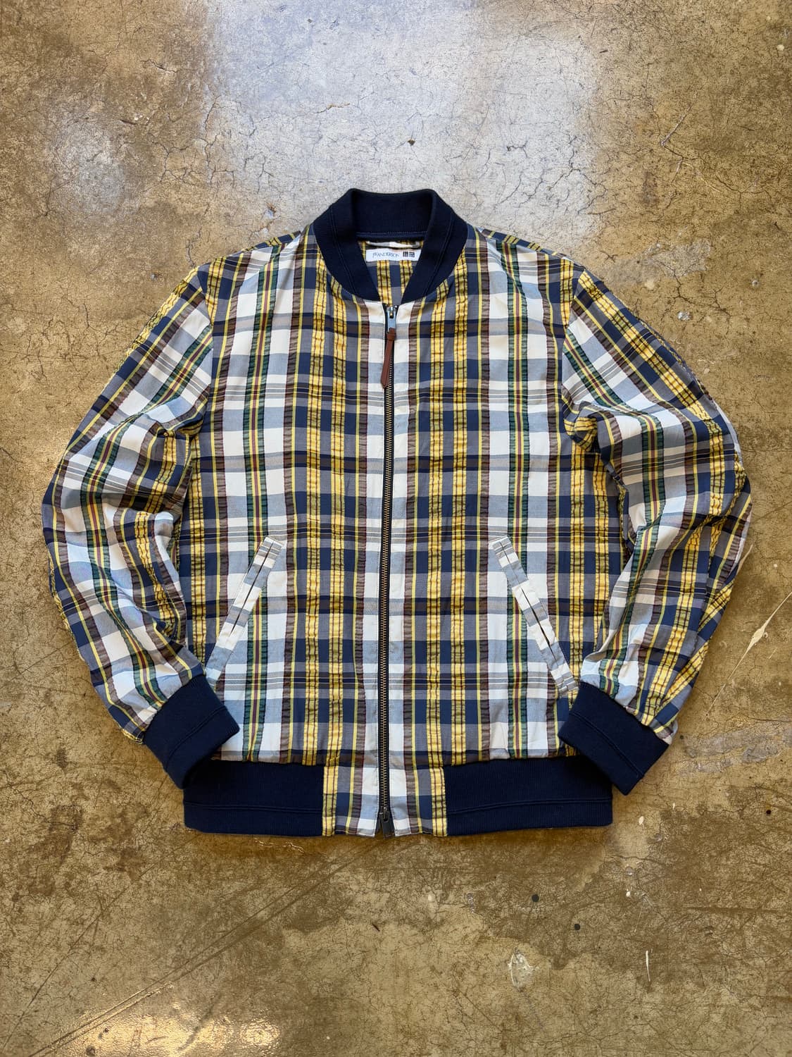 Jw 앤더슨 x 유니클로 체크 블루종 재킷 상품이미지1