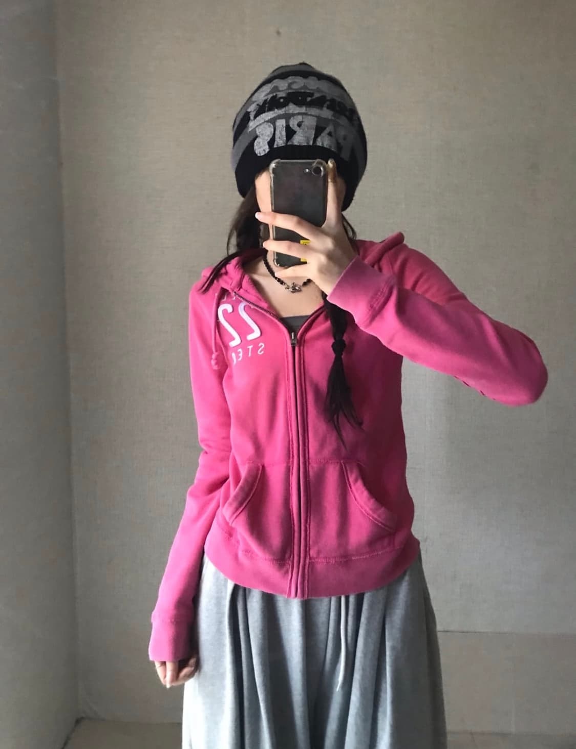 홀리스터 핑크 여리핏 우먼 후드집업 희귀져지 상품이미지1