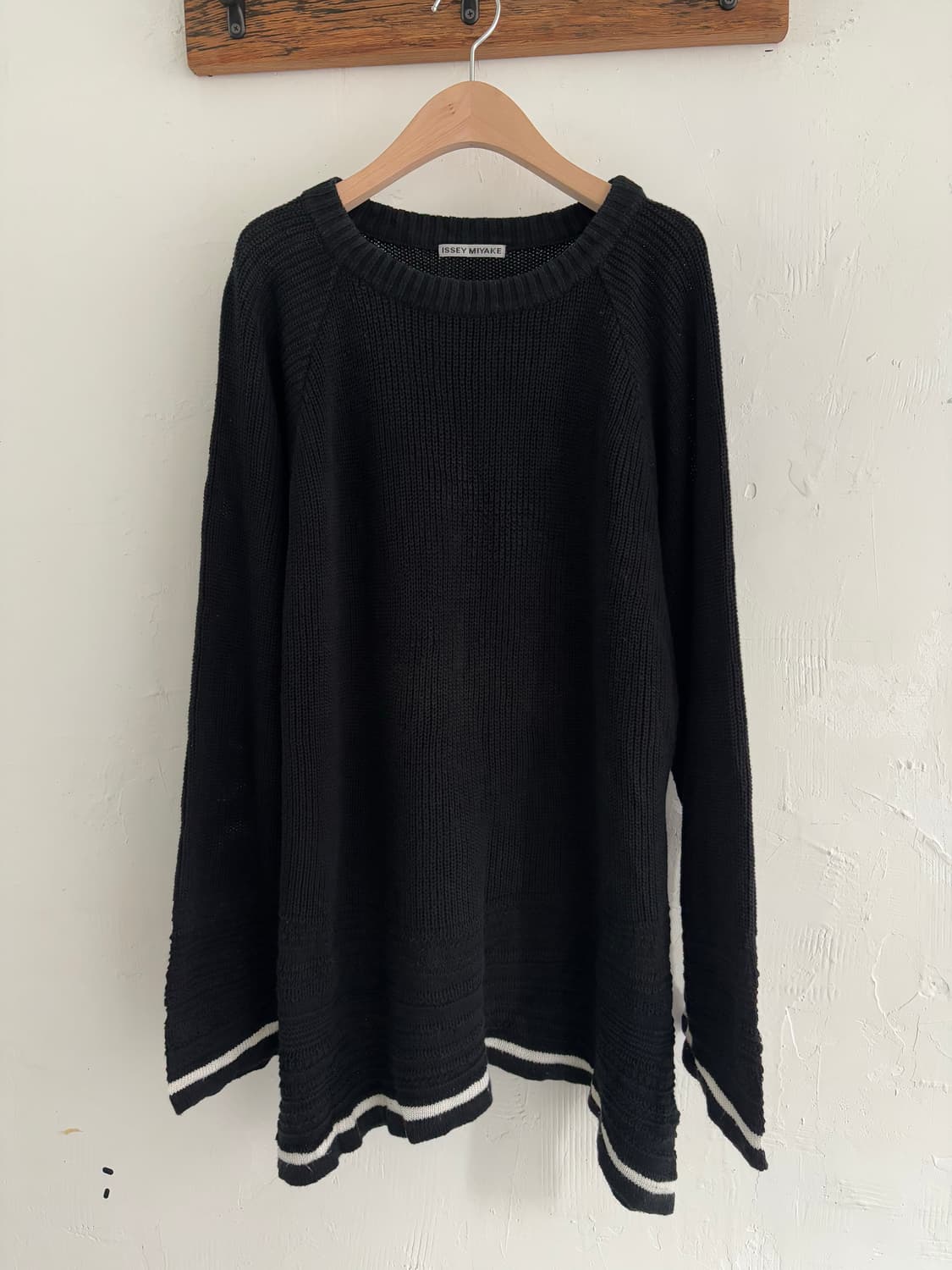 Issey Miyake 이세이미야케 90s 블랙 니트 상품이미지2