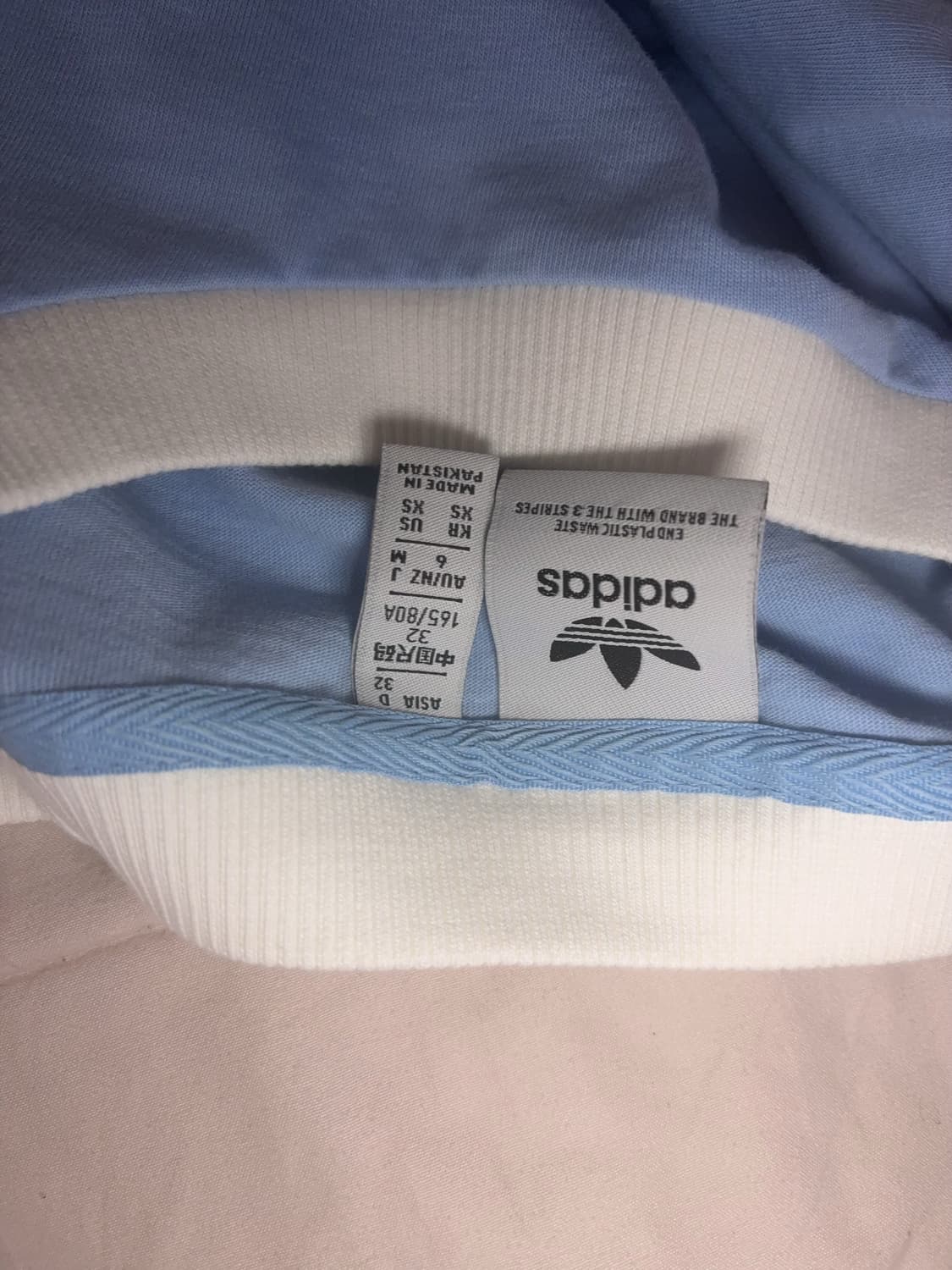 아디다스 연하늘색 소다 파이어버드 티셔츠 반팔티 반소매티 상품이미지3