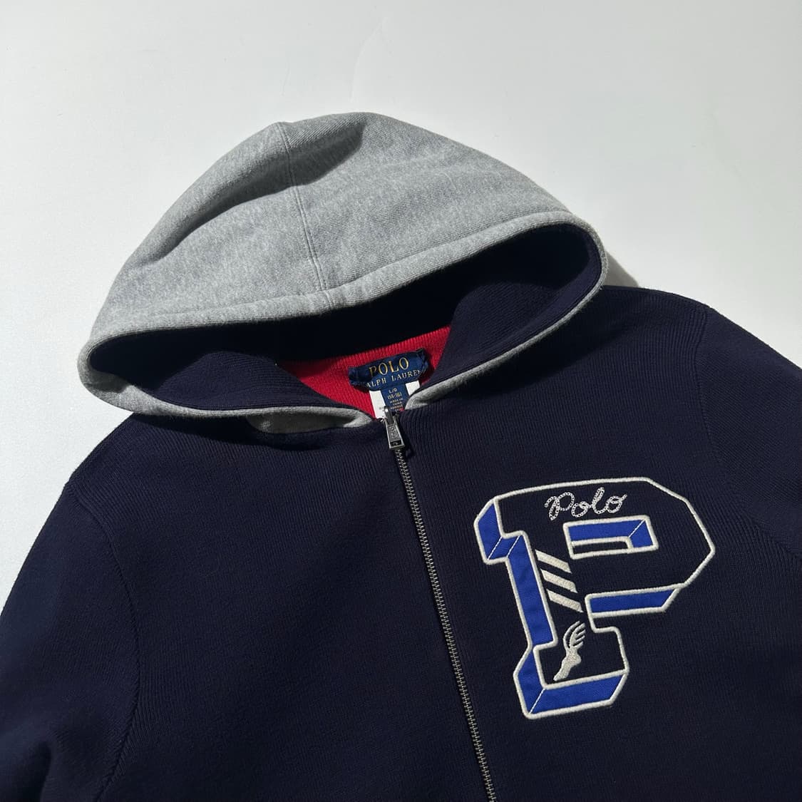 폴로 랄프로렌 리버시블 레터맨 니트 후드집업 상품이미지5