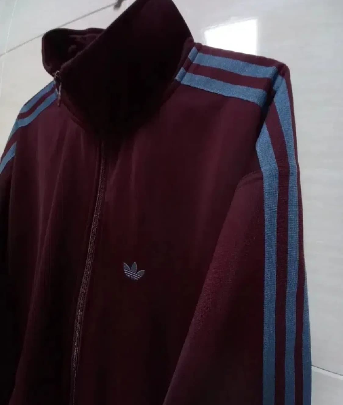 아디다스 BB트랙탑 마룬 와인 버건디 저지 져지집업 85/XS 상품이미지2