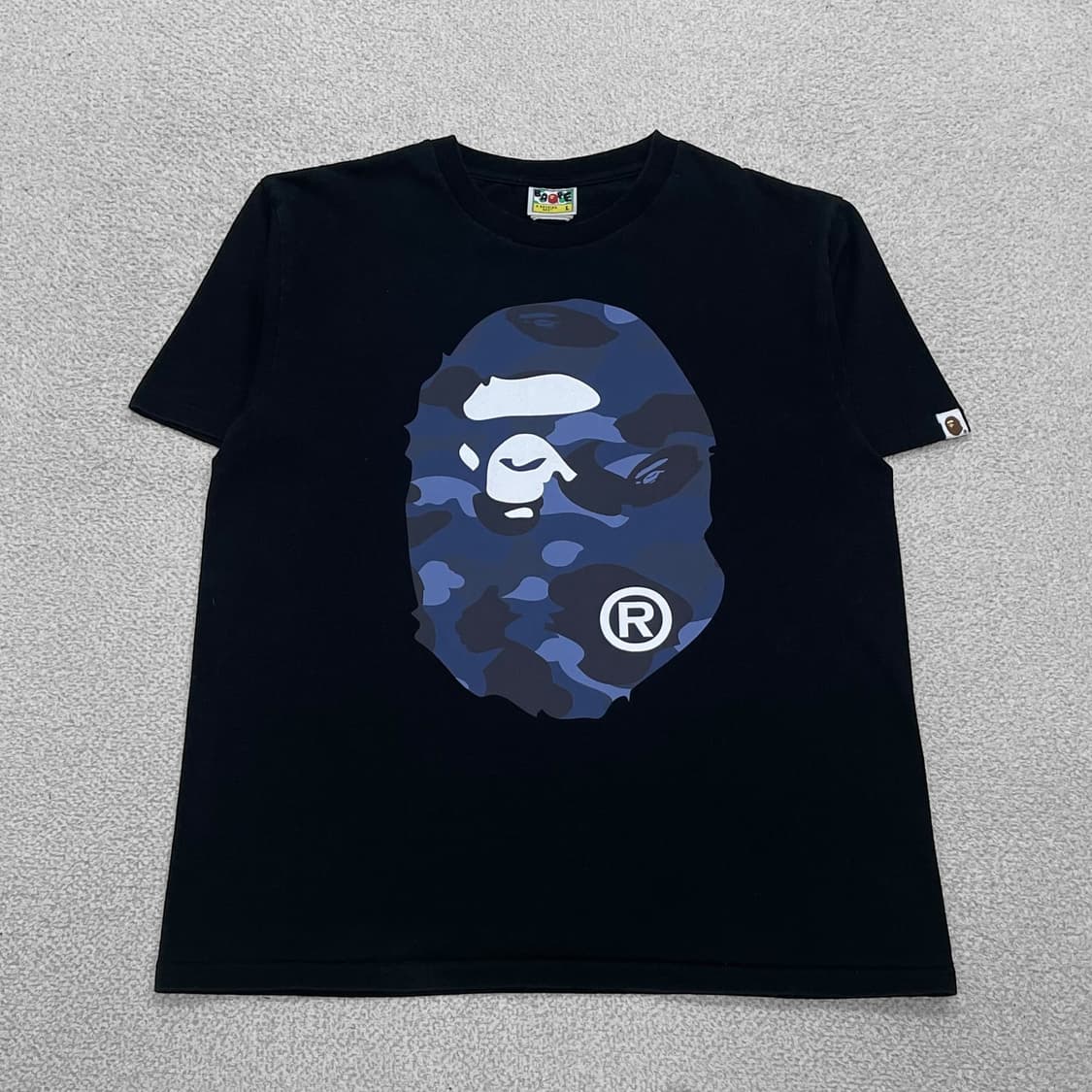 베이프 Bape 컬러 카모 빅 에이프 반팔티 블랙 상품이미지1