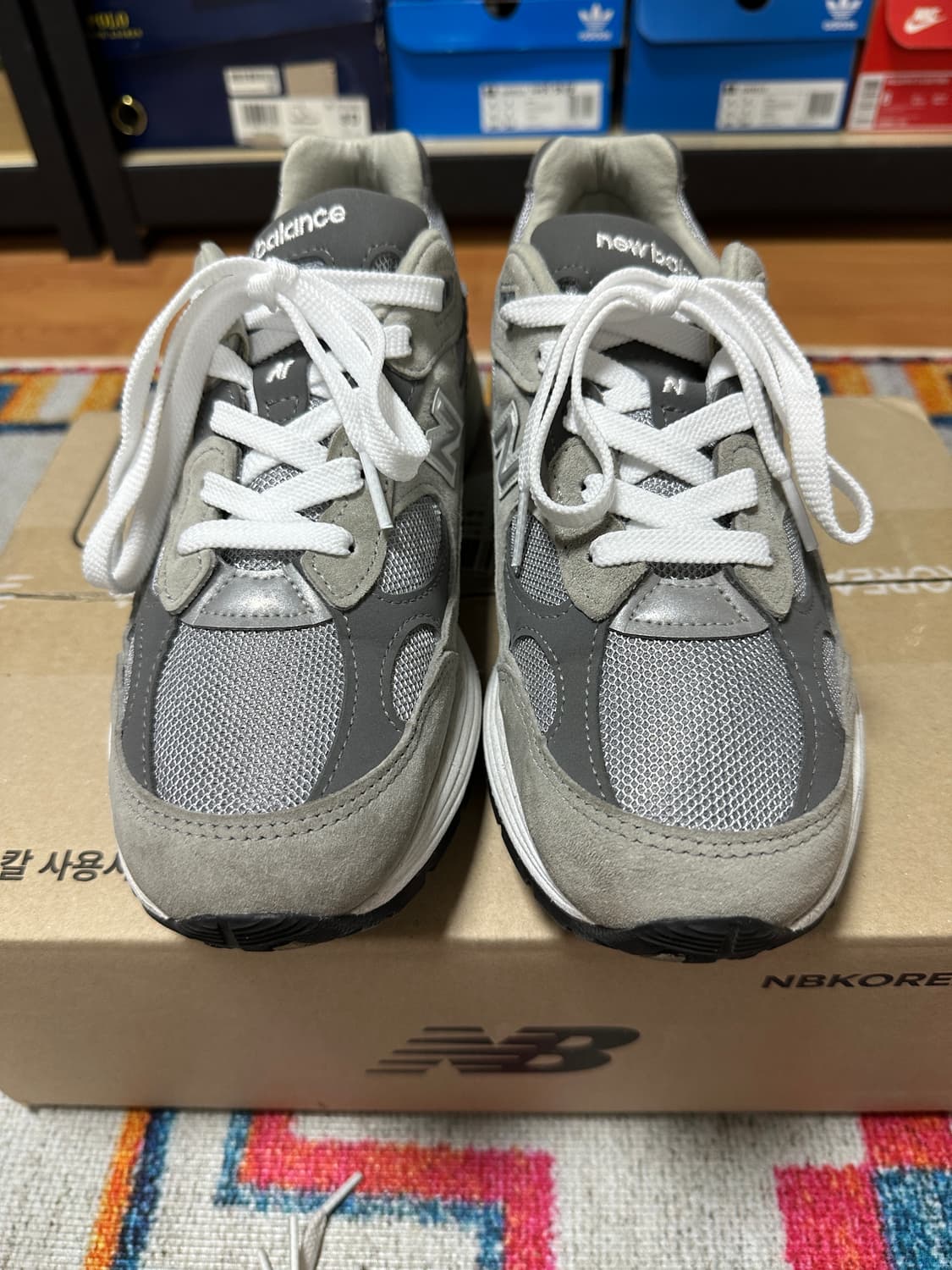 (260구형)뉴발란스 992 그레이 8D 상품이미지3