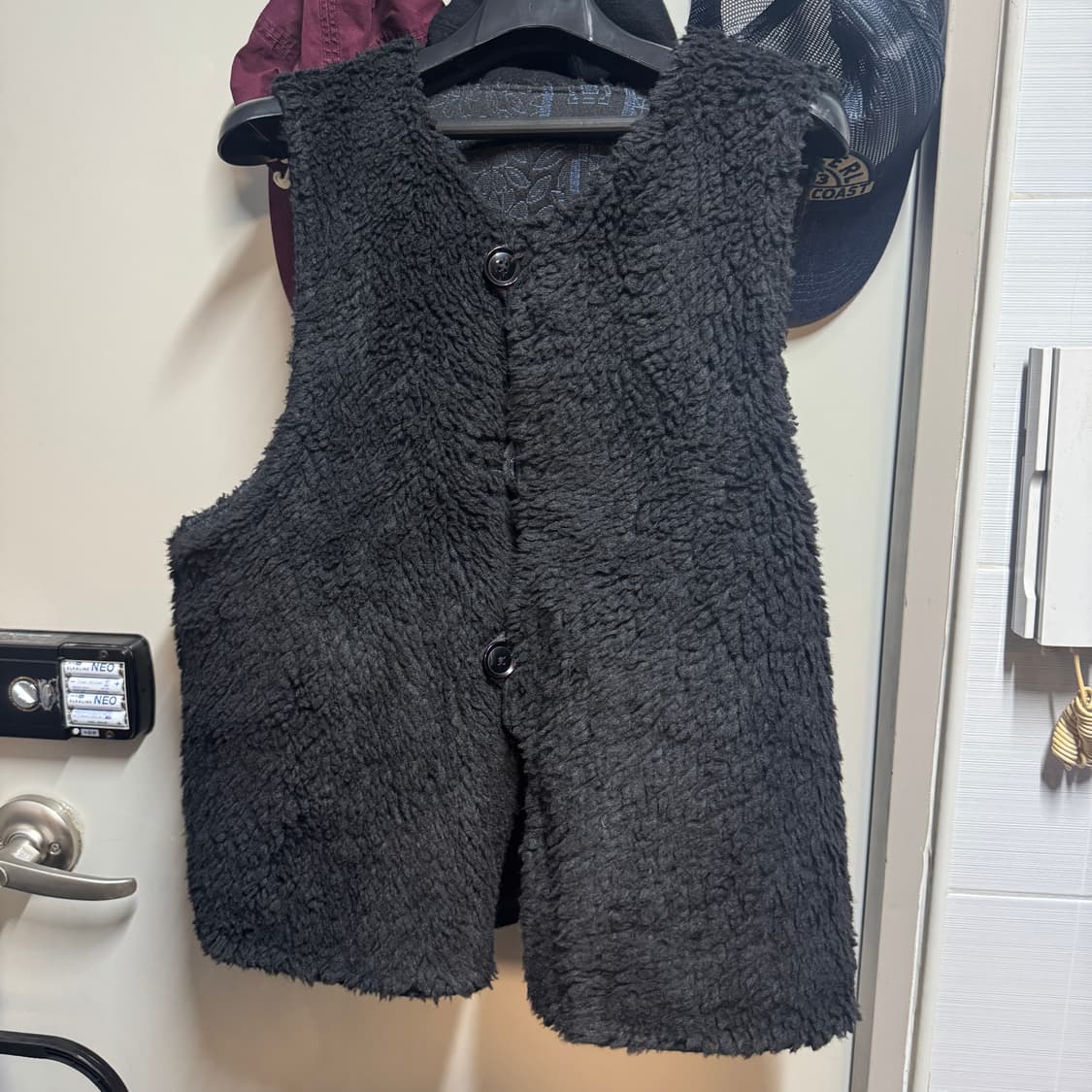 L)엔지니어드 가먼츠 자카드 오버 베스트 blk/blue 상품이미지8