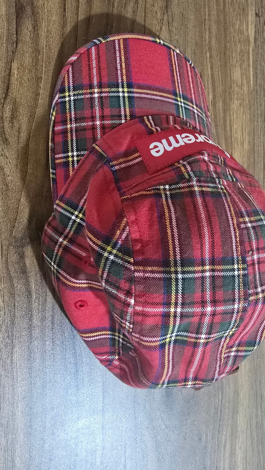 슈프림 워시드 치노 트윌 캠프캡 레드 타탄 - 20FW 상품이미지2