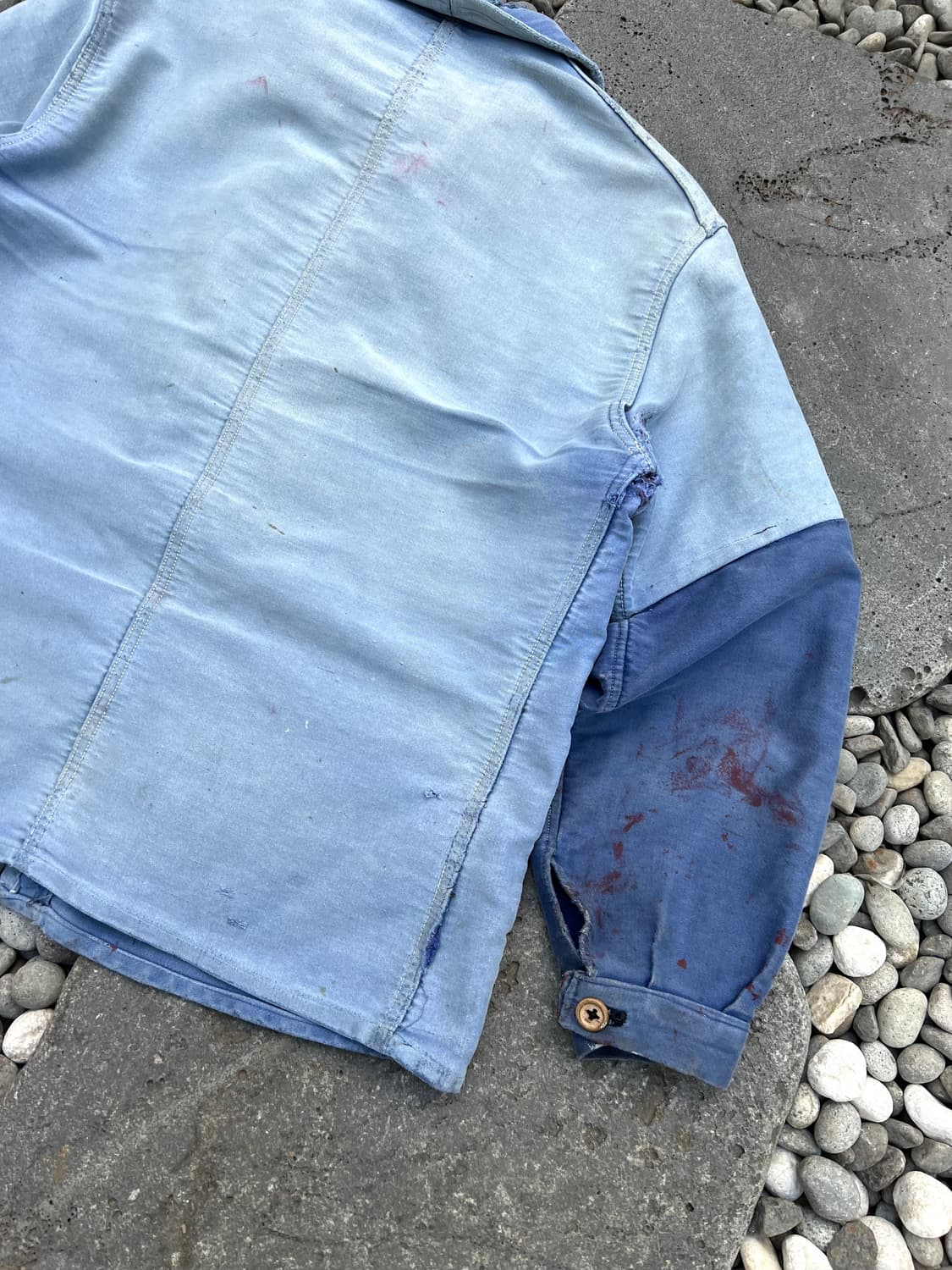 1950s HARD FADED WASHING 몰스킨 프렌치워크자켓 상품이미지9