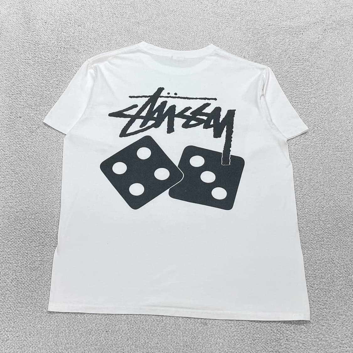 스투시 Stussy 다이스 반팔티 화이트 상품이미지1