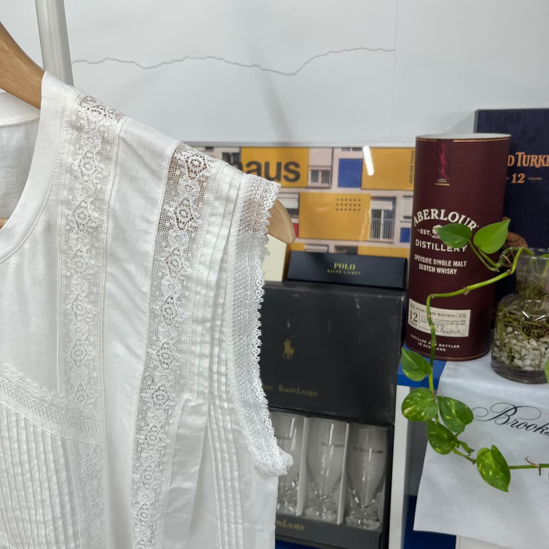 버버리 슬리브리스 레이스 블라우스 Uk4 상품이미지4