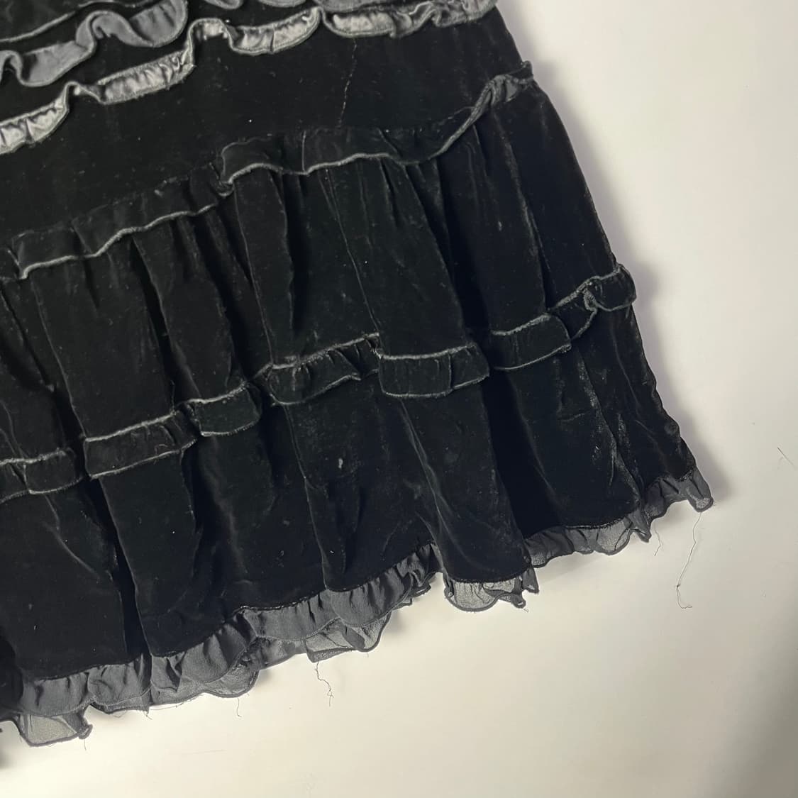 [Lolita Lempicka] 오리엔탈 셔링 벨벳 미디스커트 상품이미지3