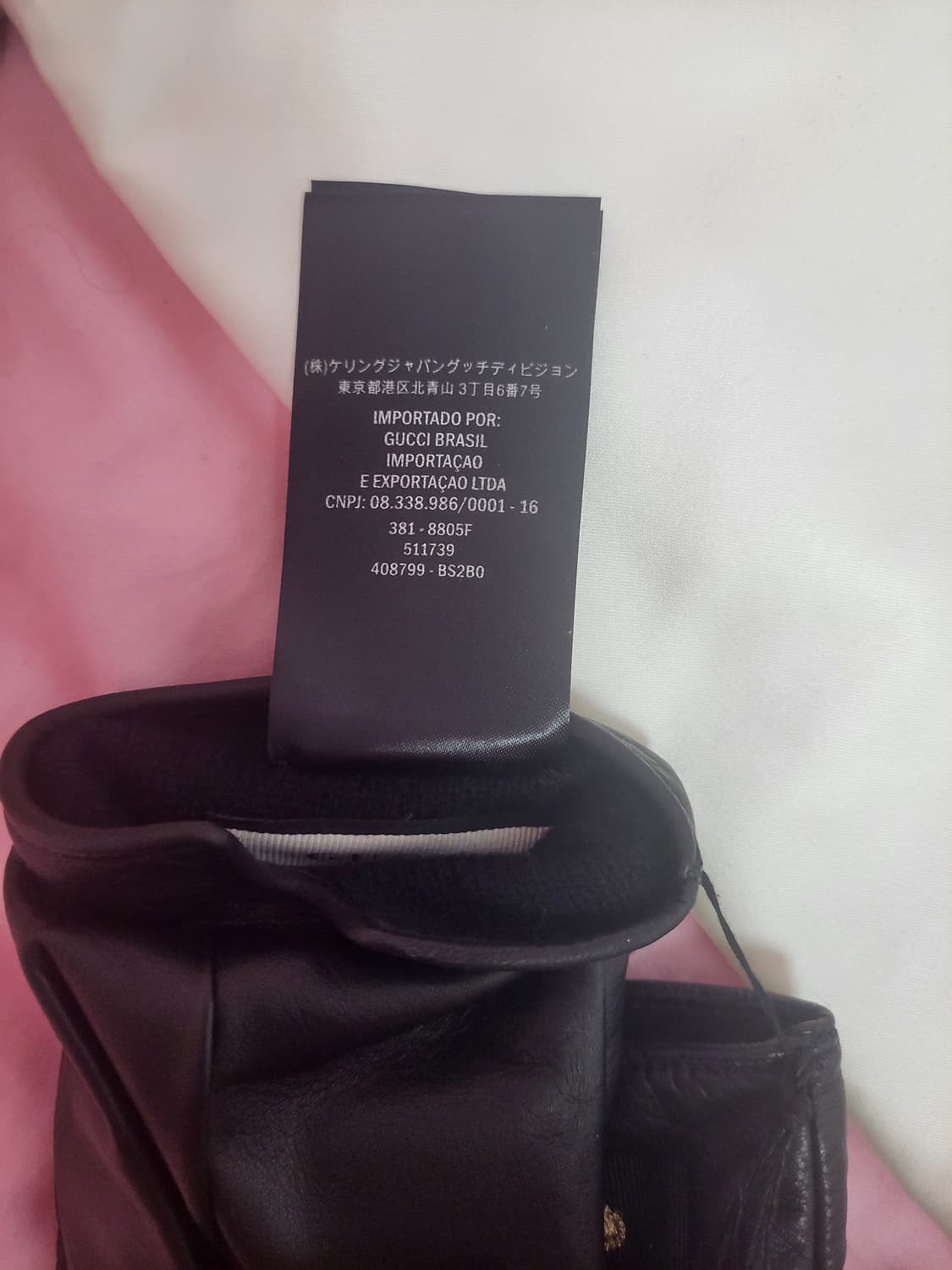 정품)급처미사용새상품!구찌 리본 꿀벌 양가죽 장갑 고이비토보증서사진첨부 상품이미지8