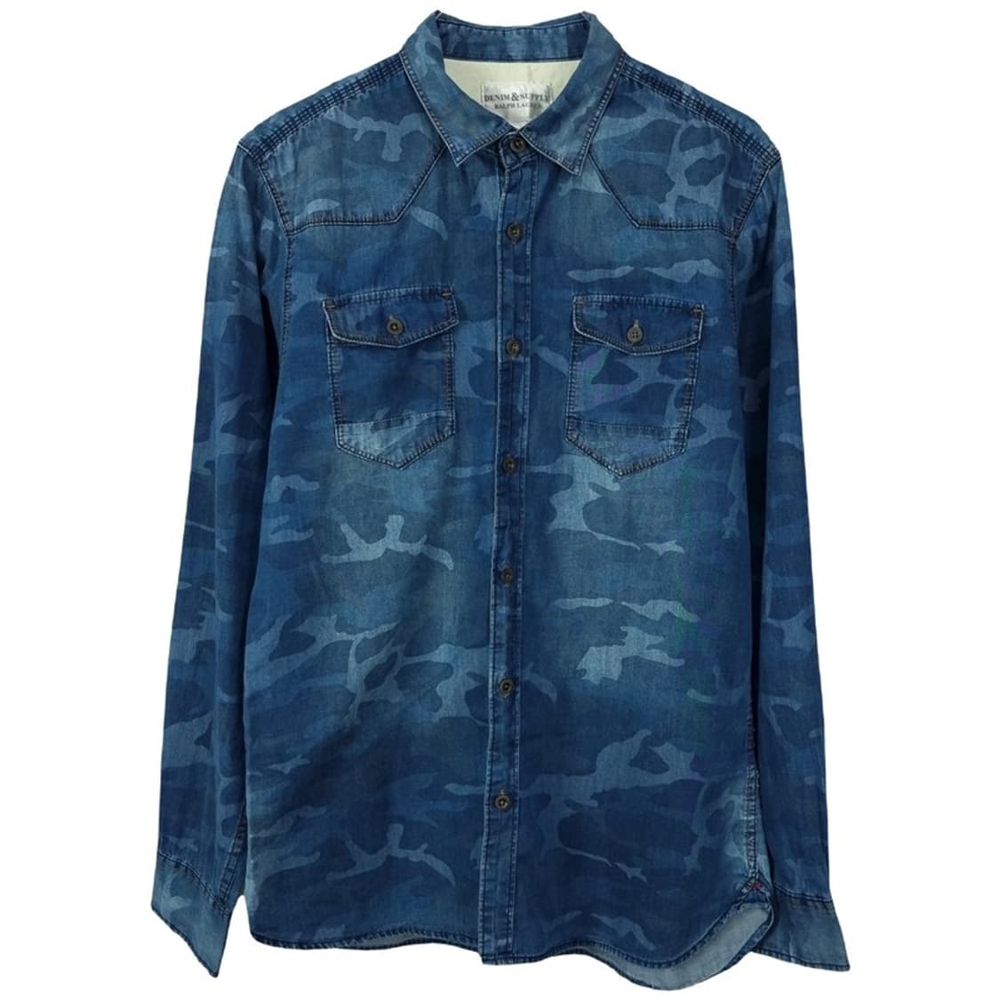 [데님앤서플라이] 카모 패턴 데님 셔츠 P01574 상품이미지2