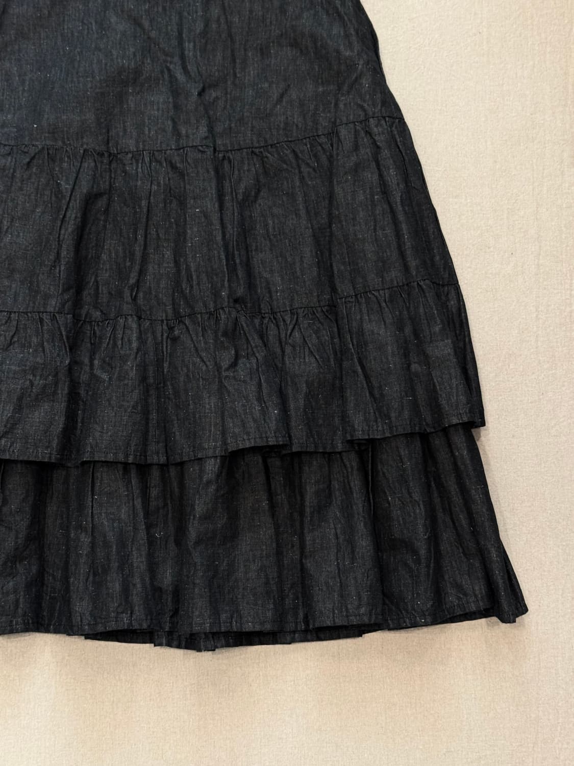 요지야마모토 개더 플레어드 롱스커트 상품이미지4