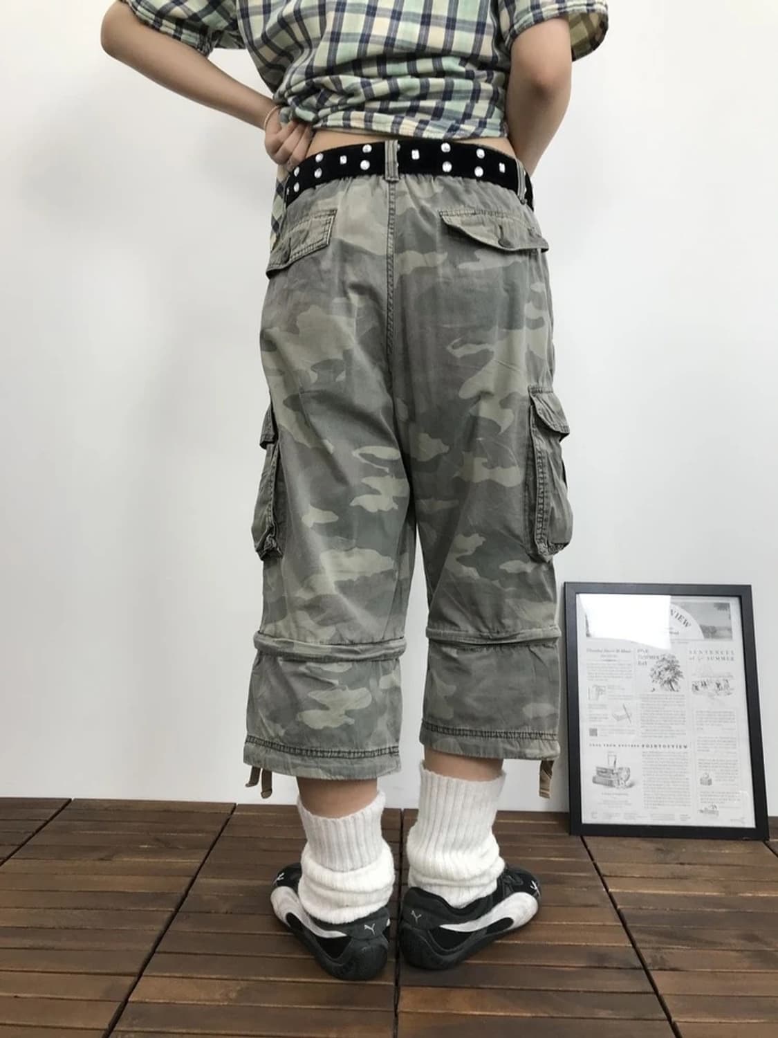 Uniqlo Camo Cargo Zip Pants 2Way 상품이미지3