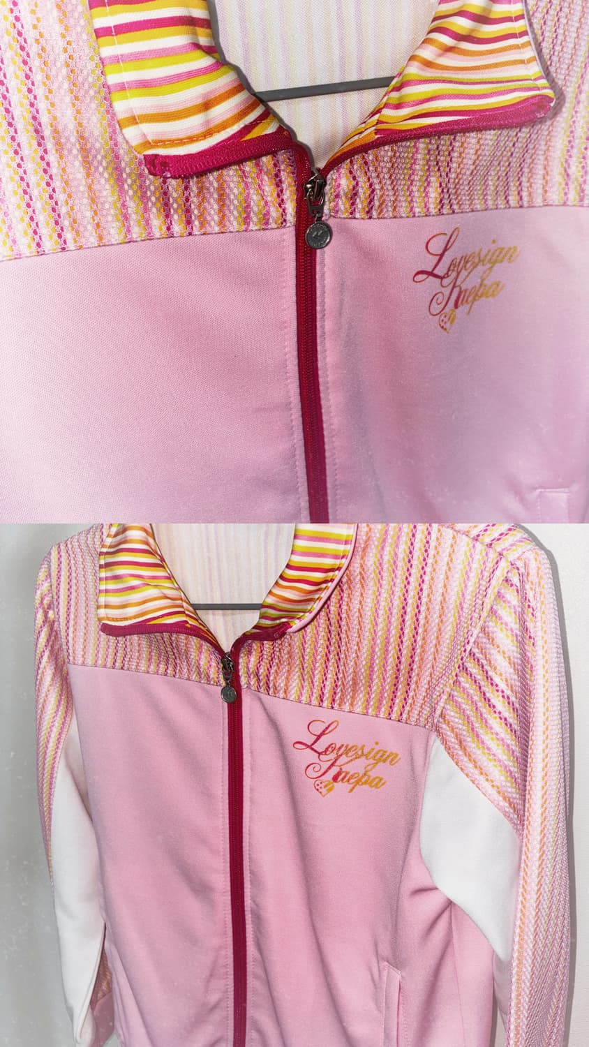 💗 Y2K 키치핑크룩 트랙탑 집업 / 일본 빈티지 kaepa 상품이미지3