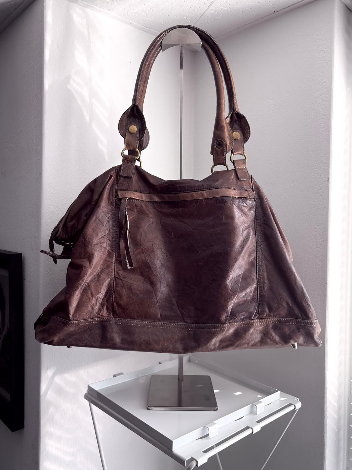 아돌포 도밍게즈 빈티지 워시드 숄더백 상품이미지4